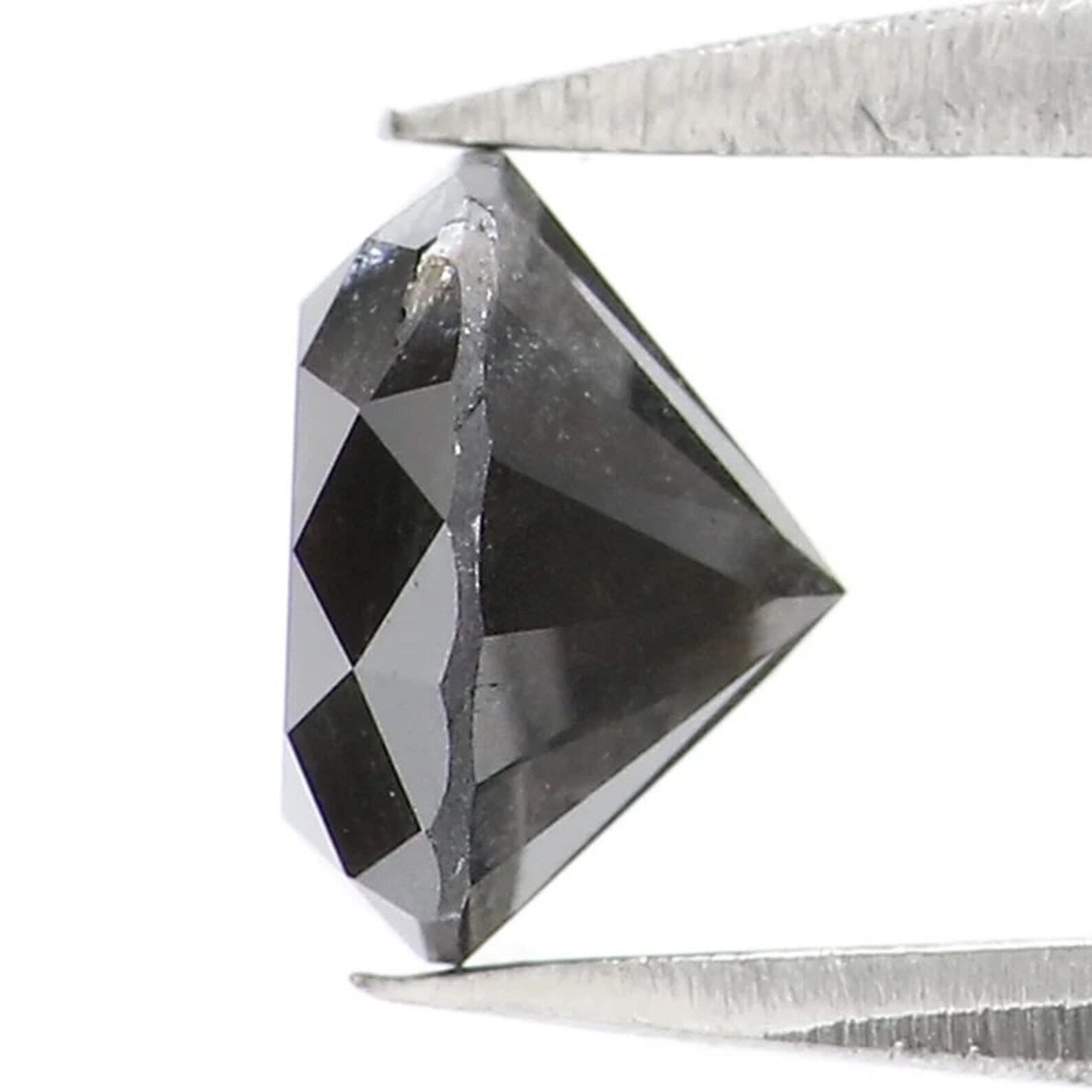 0.90 CT Natural Loose Round Shape Diamond Black Color Round Cut Diamond 5.80 MM Natural Loose Diamond Round Brilliant Cut Diamond NQ7914