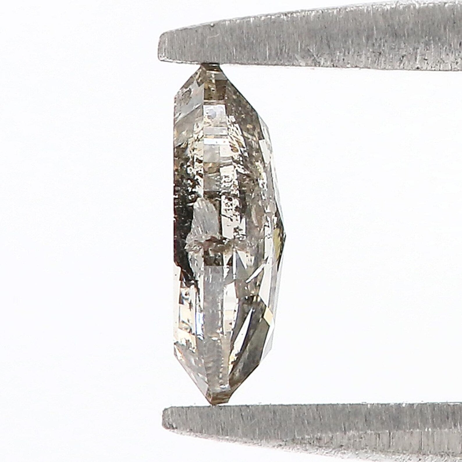 0.56 CT Natural Loose Oval Shape Diamond Salt And Pepper Oval Cut Diamond 6.55 MM Natural Loose Diamond Oval Shape Rose Cut Diamond QN578