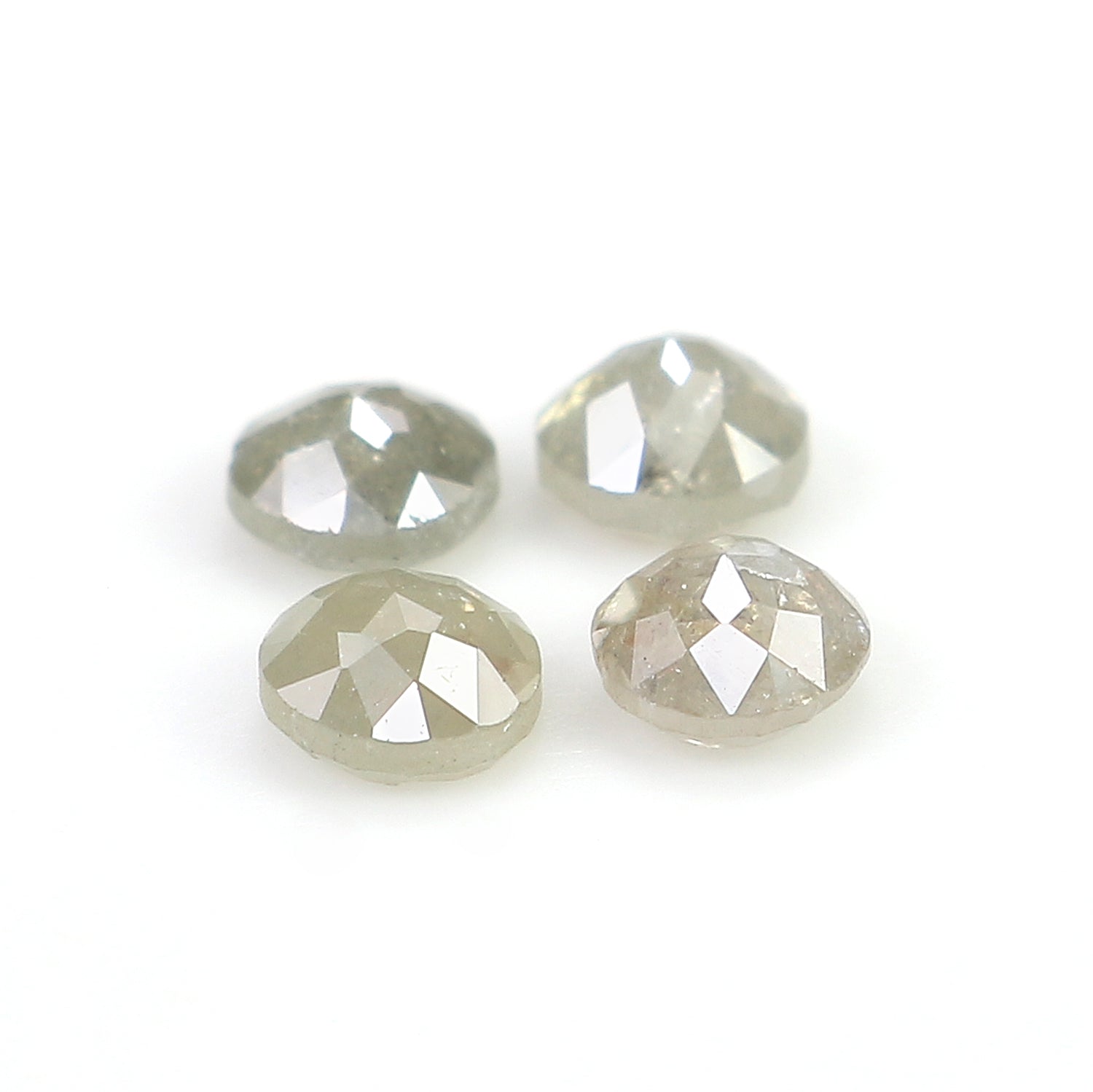 0.85 CT Natural Loose Round Rose Cut Diamond Grey Color Round Shape Diamond 3.50 MM Natural Loose Grey Color Round Rose Cut Diamond LQ6332