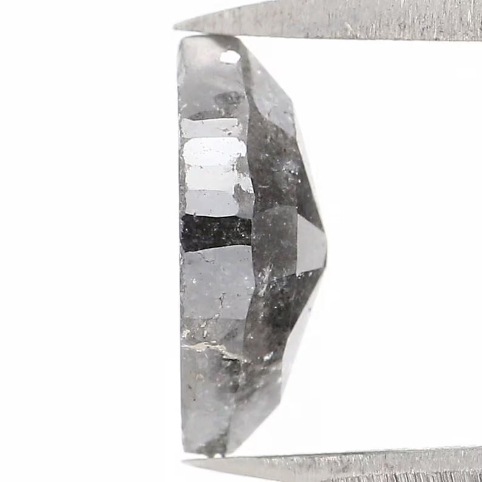 1.38 CT Natural Loose Marquise Shape Diamond Salt And Pepper Marquise Diamond 9.35 MM Black Grey Color Marquise Rose Cut Diamond NQ1597