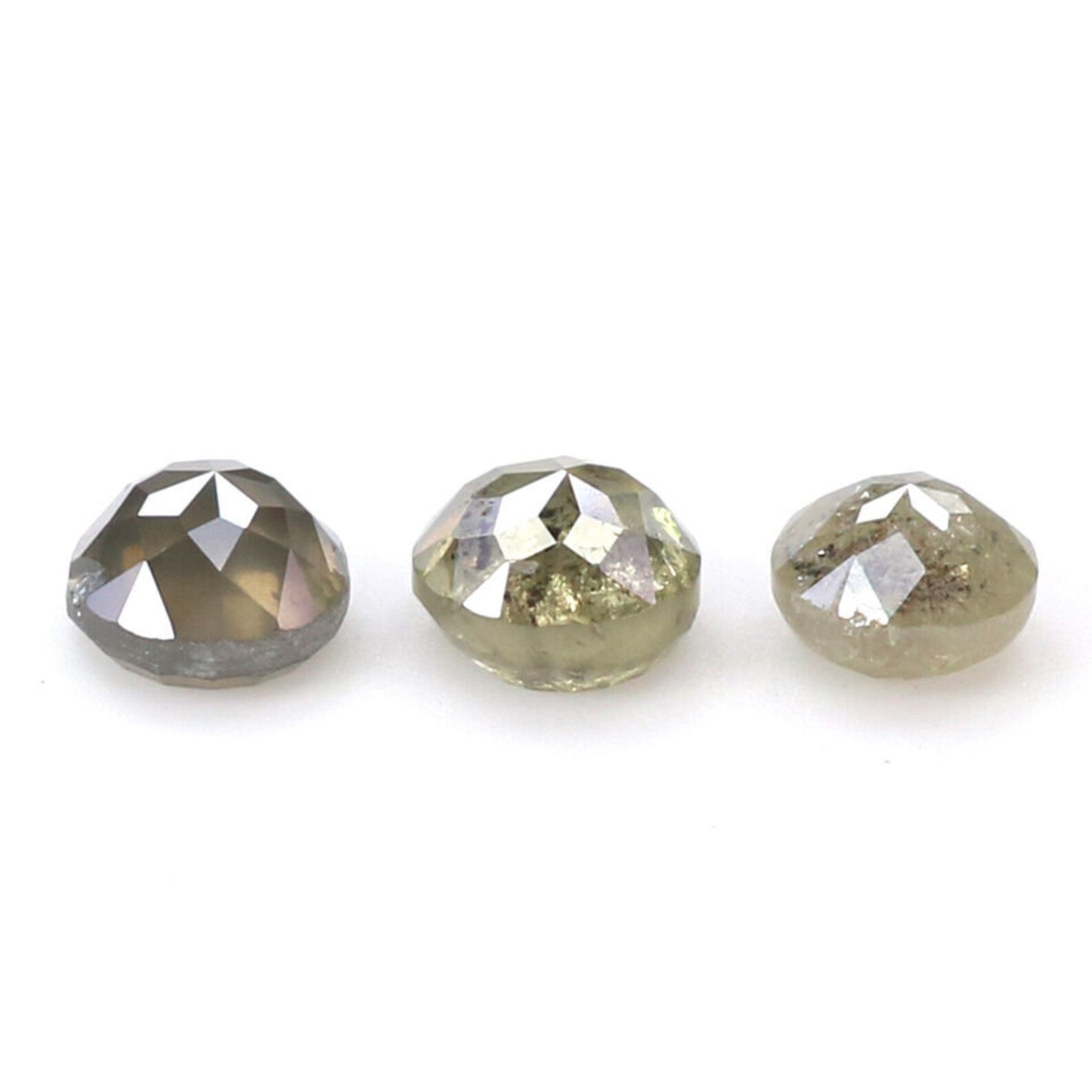 0.88 CT Natural Loose Round Diamond Grey Color Rose Cut Diamond Natural Loose Diamond 3.50 MM Rose Cut Diamond Round Shape Diamond NQ7882