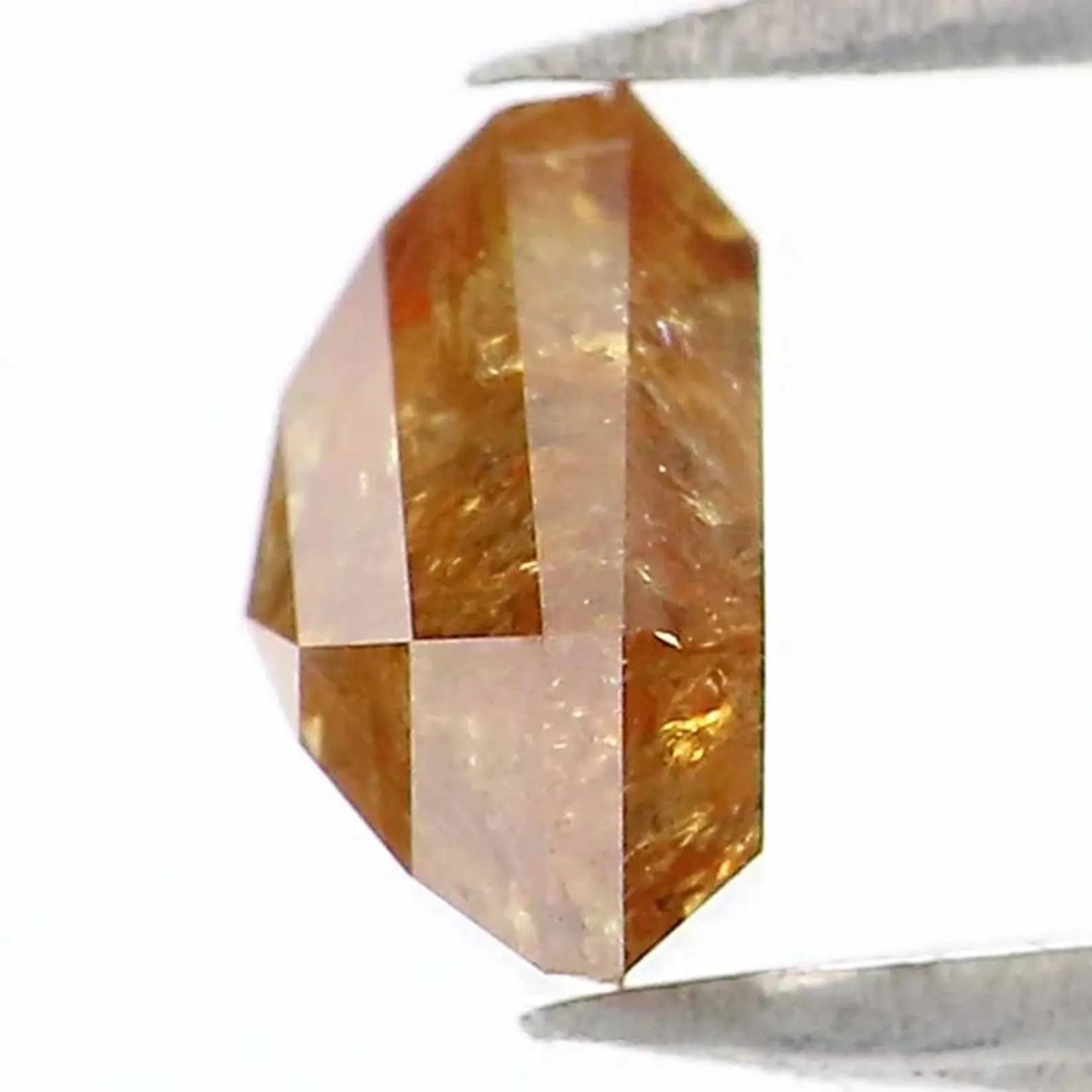 1.03 CT Natural Loose Shield Shape Diamond Yellow Color Shield Cut Diamond 5.80 MM Natural Loose Brown Color Shield Rose Cut Diamond NQ987