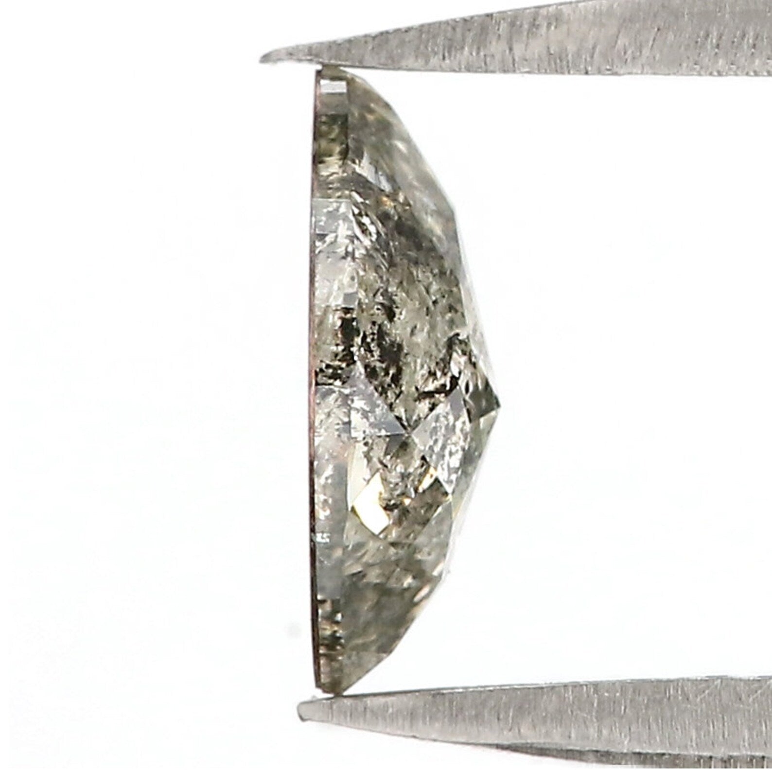 0.65 CT Natural Loose Marquise Shape Diamond Salt And Pepper Diamond 7.80 MM Natural Loose Diamond Black Grey Color Marquise Diamond QN2514