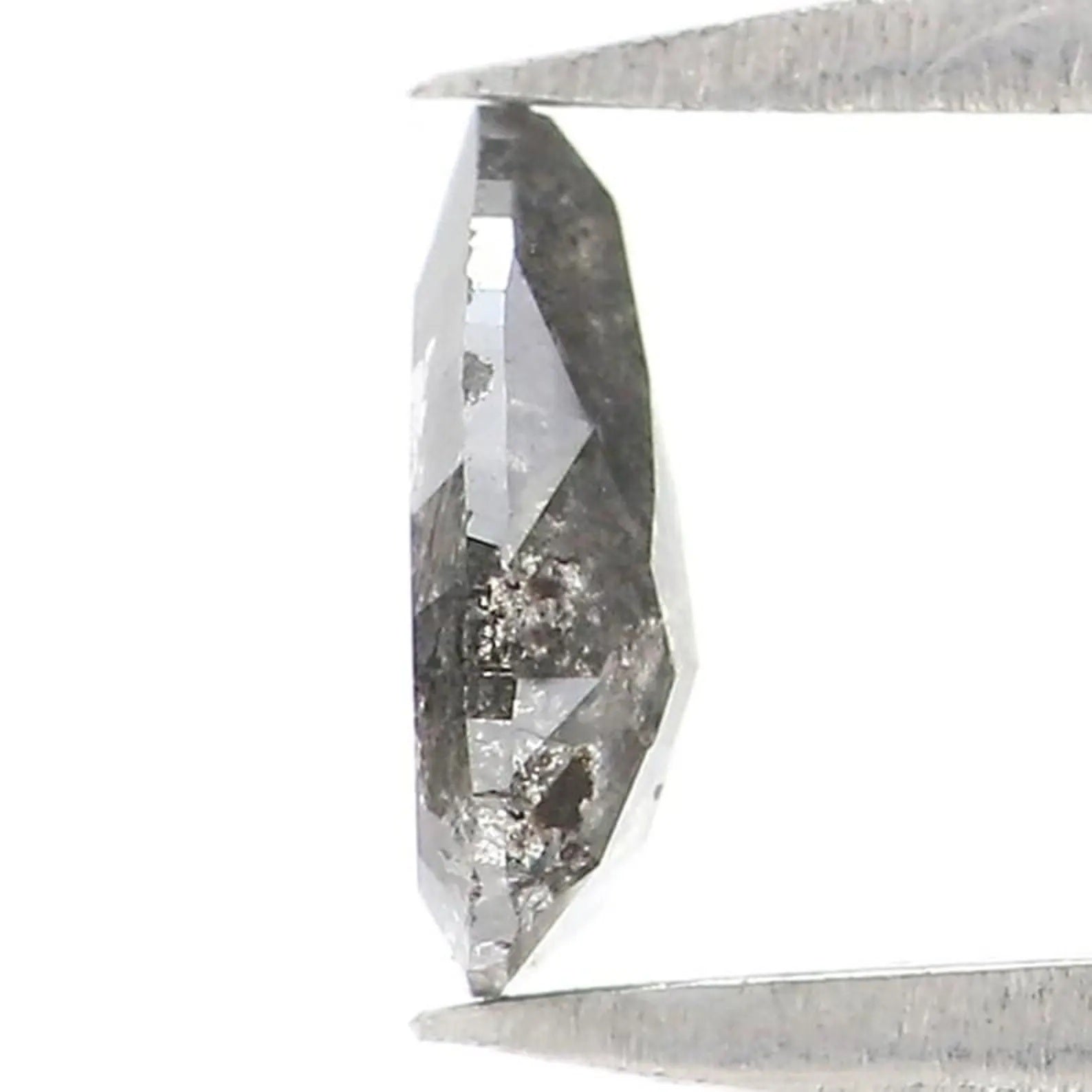 0.32 CT Natural Loose Pear Shape Diamond Salt And Pepper Pear Diamond 5.80 MM Natural Loose Black Grey Color Pear Rose Cut Diamond NQ2122