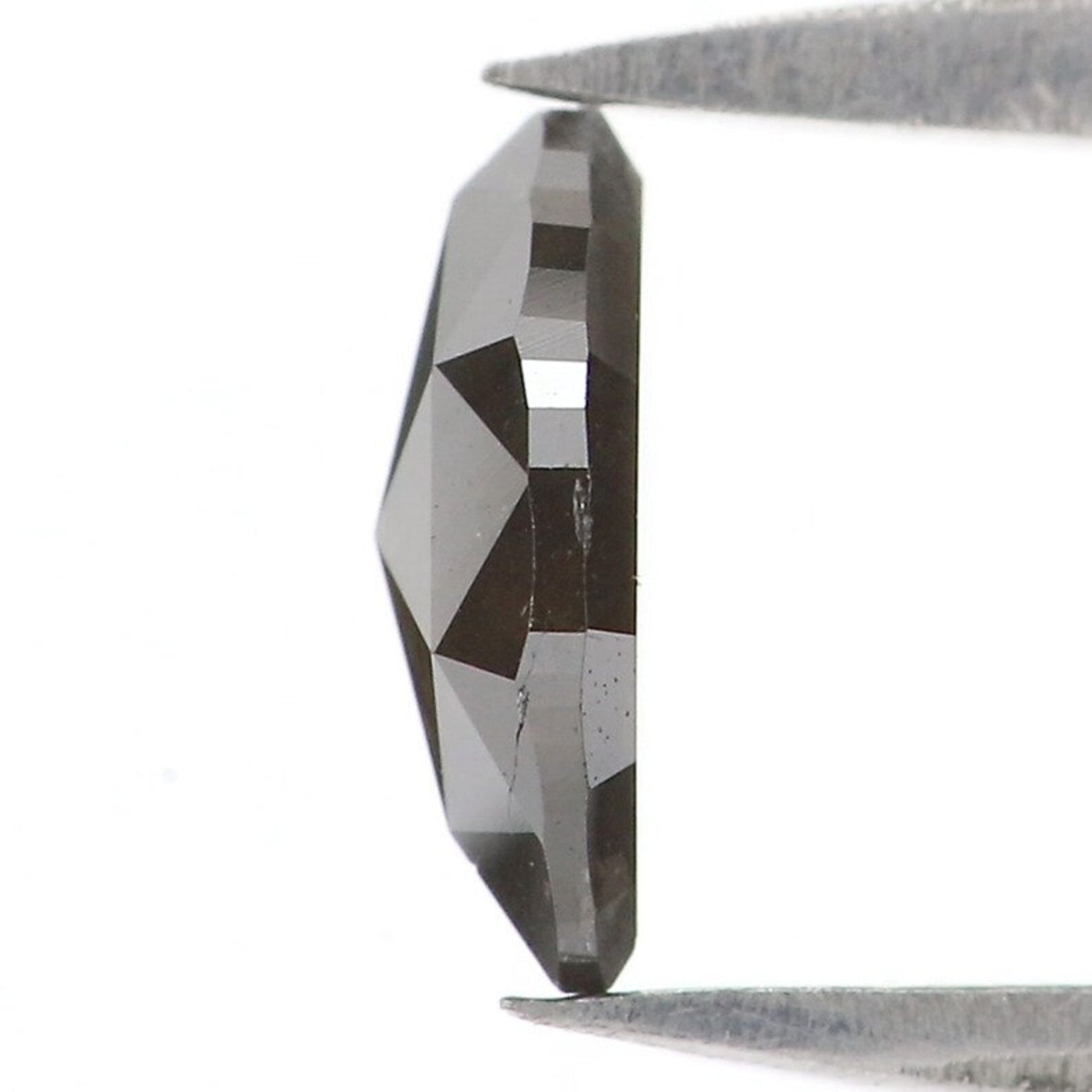 0.43 Ct Natural Loose Marquise Shape Diamond Salt And Pepper Marquise Diamond 6.80 MM Natural Black Color Marquise Rose Cut Diamond NQ9982