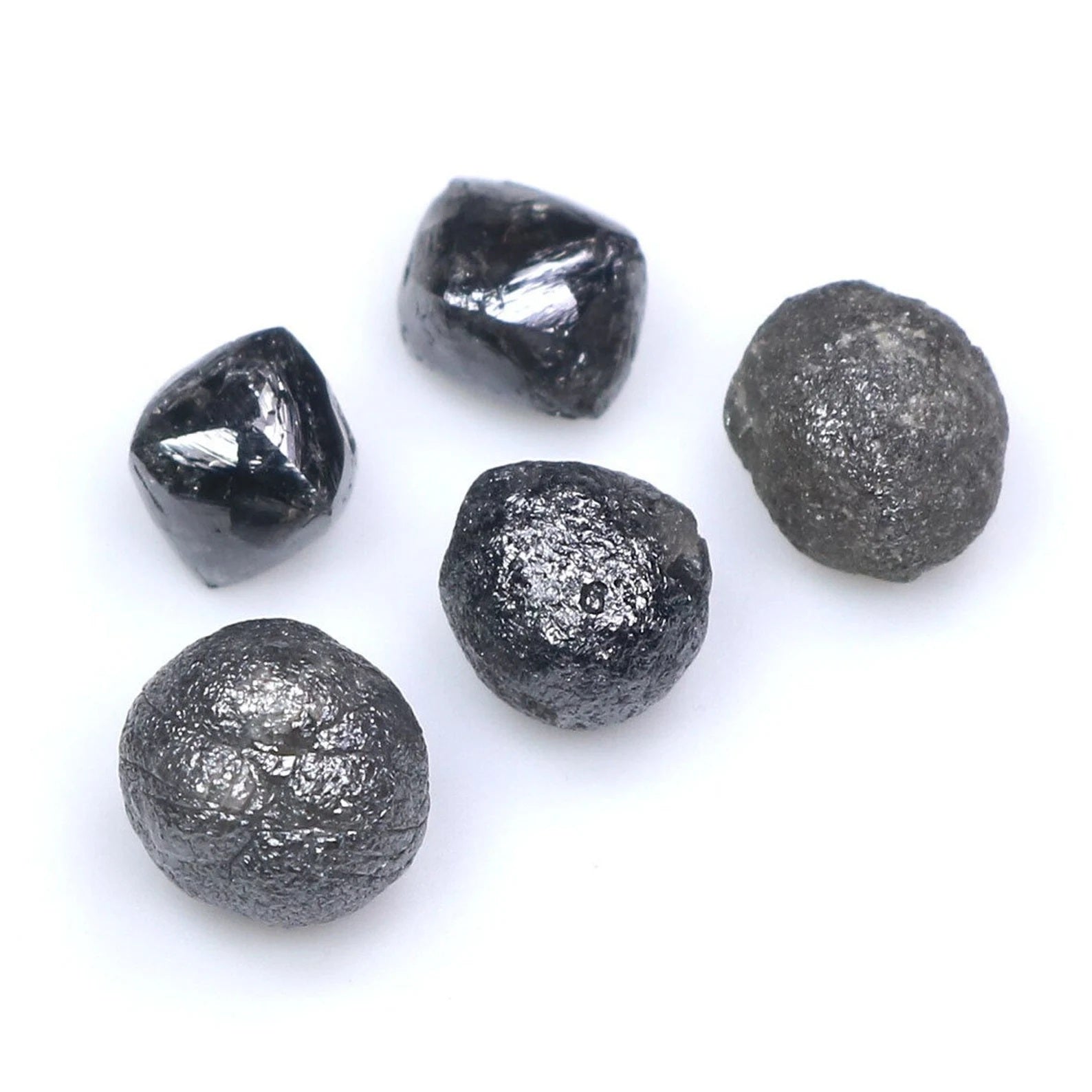6.15 CT Natural Loose Rough Diamond Salt And Pepper Rough Diamond 4.40 MM Natural Black Grey Color Irregular Cut Rough Shape Diamond NQ2003