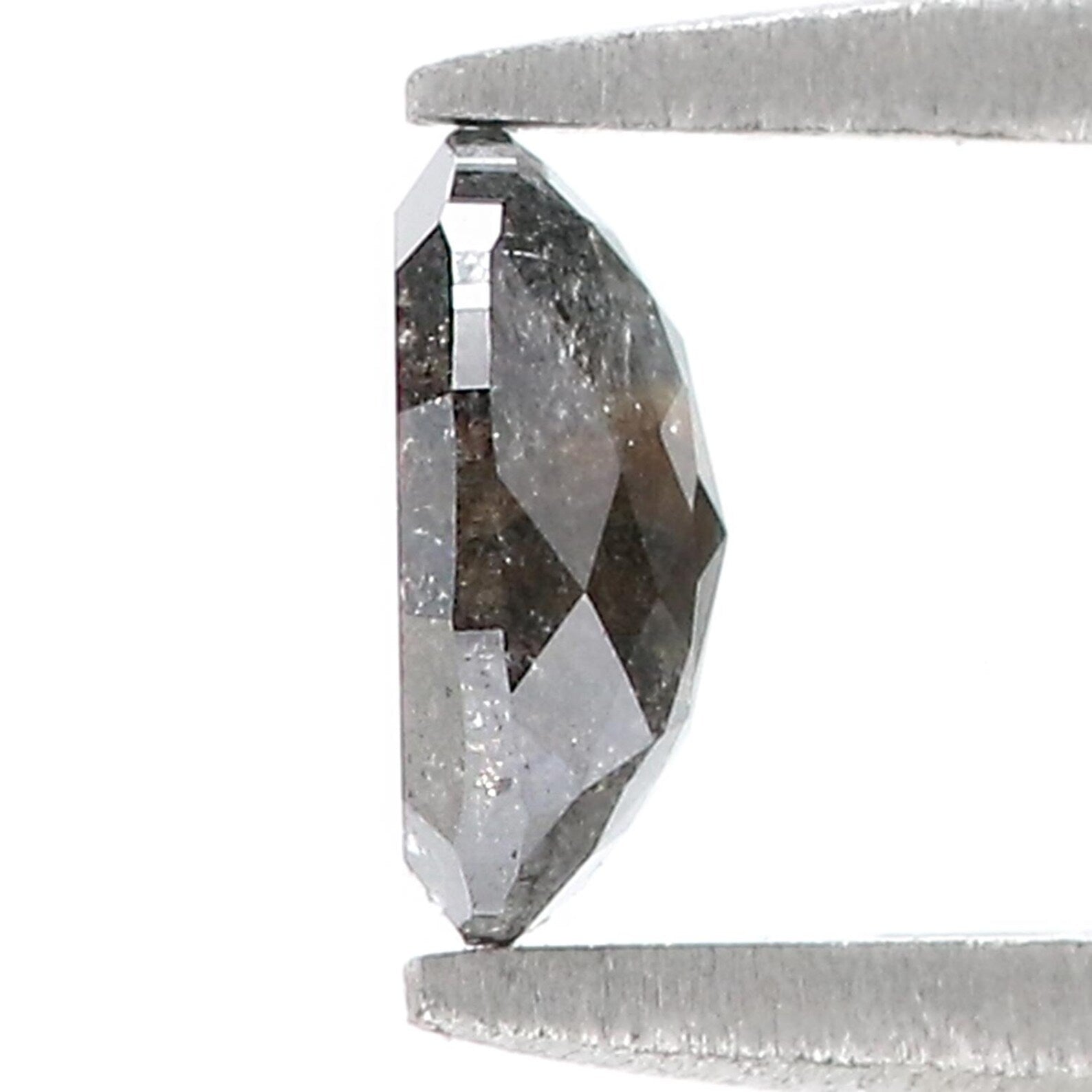 0.74 CT Natural Loose Oval Shape Diamond Black Color Oval Cut Diamond 6.20 MM Natural Loose Diamond Black Color Oval Rose Cut Diamond QN6508