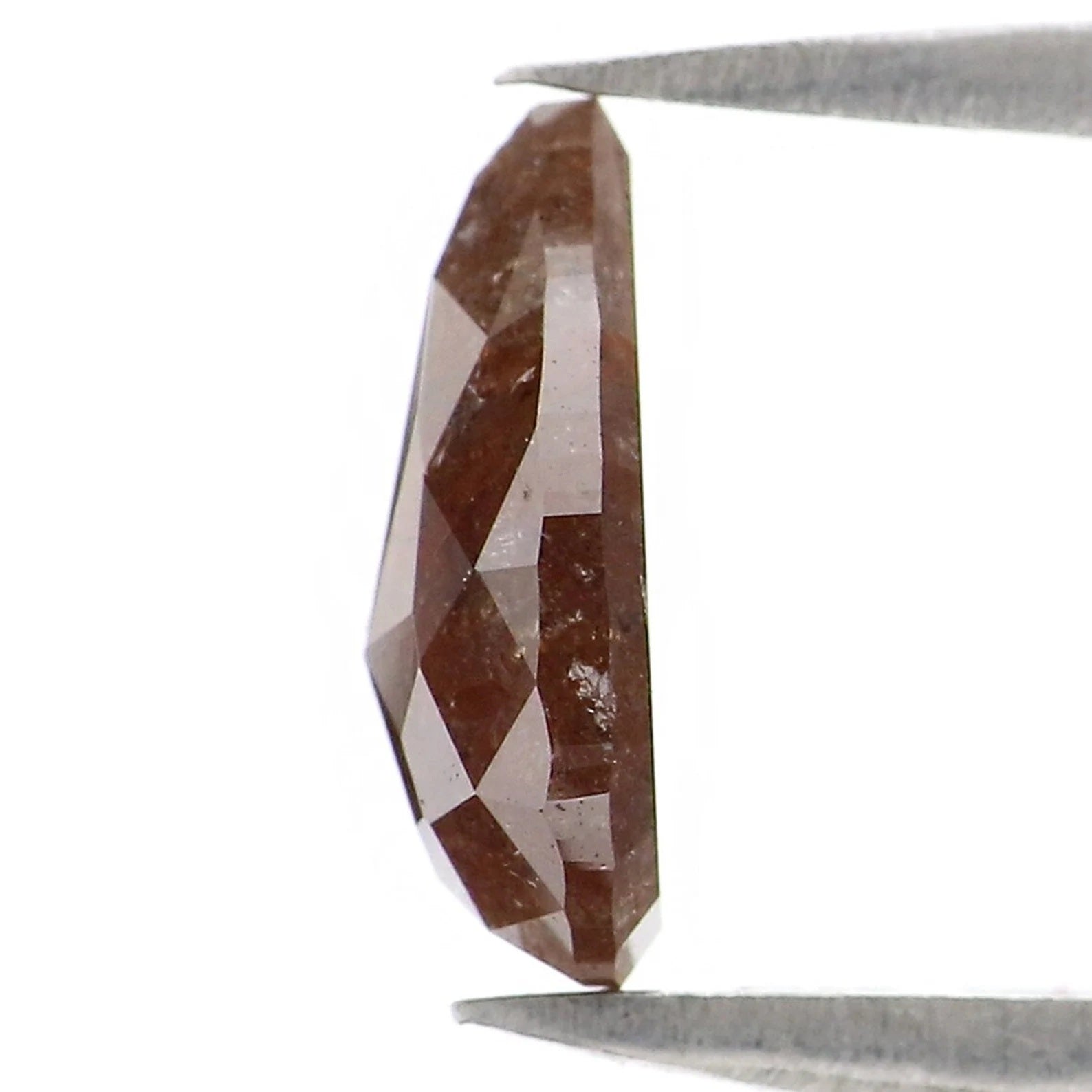 1.27 CT Natural Loose Pear Shape Diamond Brown Color Pear Cut Diamond 8.85 MM Natural Loose Diamond Brown Pear Rose Cut Diamond NQ480