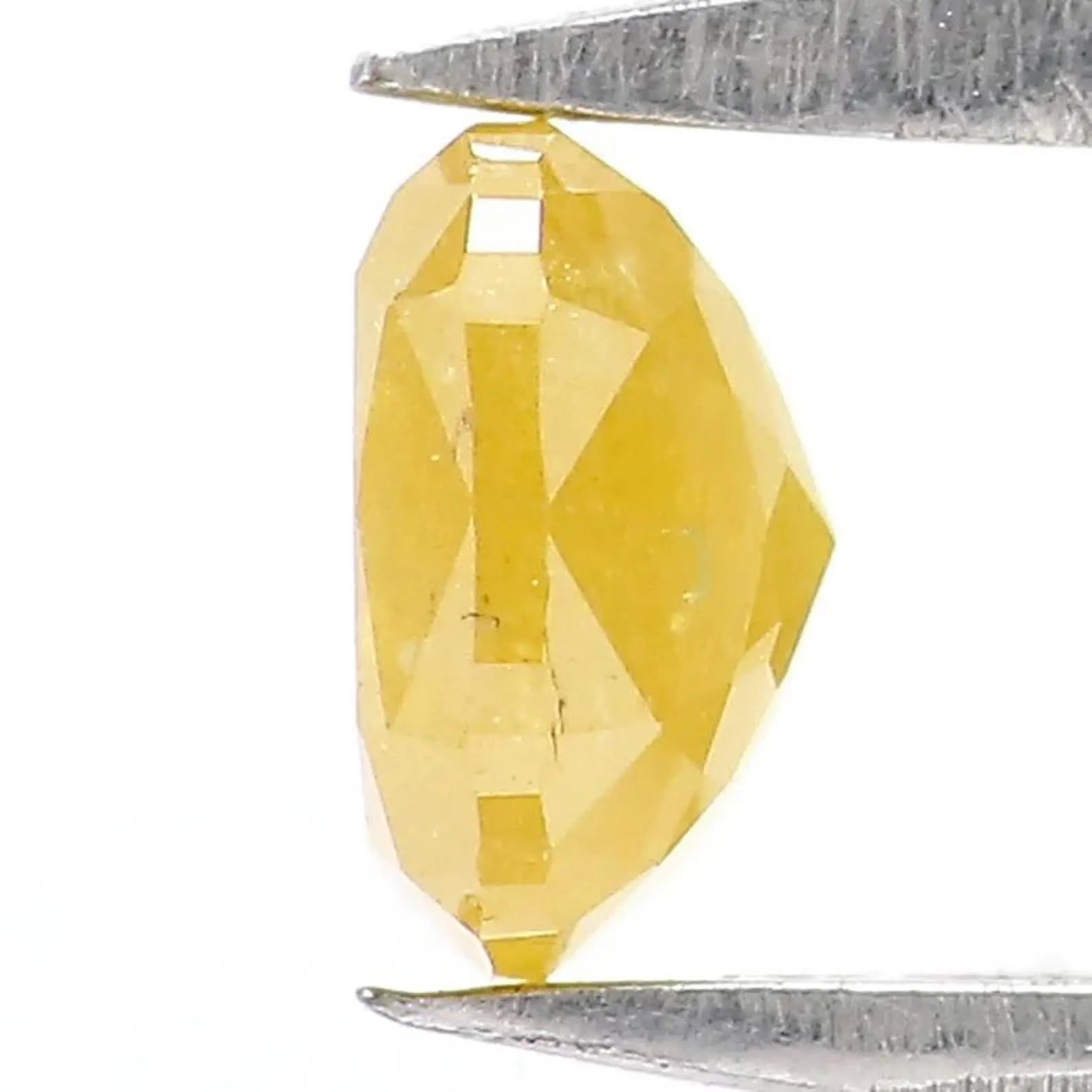 0.62 CT Natural Loose Cushion Diamond Yellow Color Cushion Cut Diamond 5.10 MM Natural Loose Yellow Color Cushion Rose Cut Diamond NQ2379