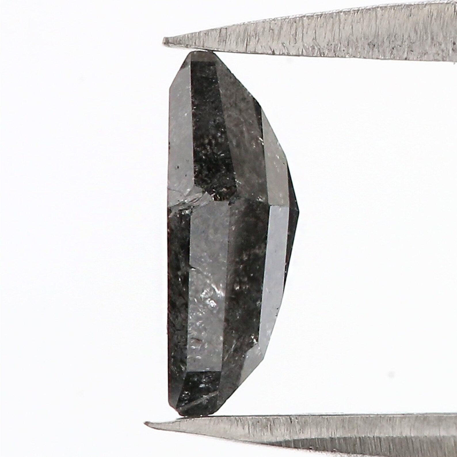 0.79 CT Natural Loose Kite Shape Diamond Salt And Pepper Kite Diamond 8.10 MM Natural Diamond Black Grey Color Kite Rose Cut Diamond QN2521