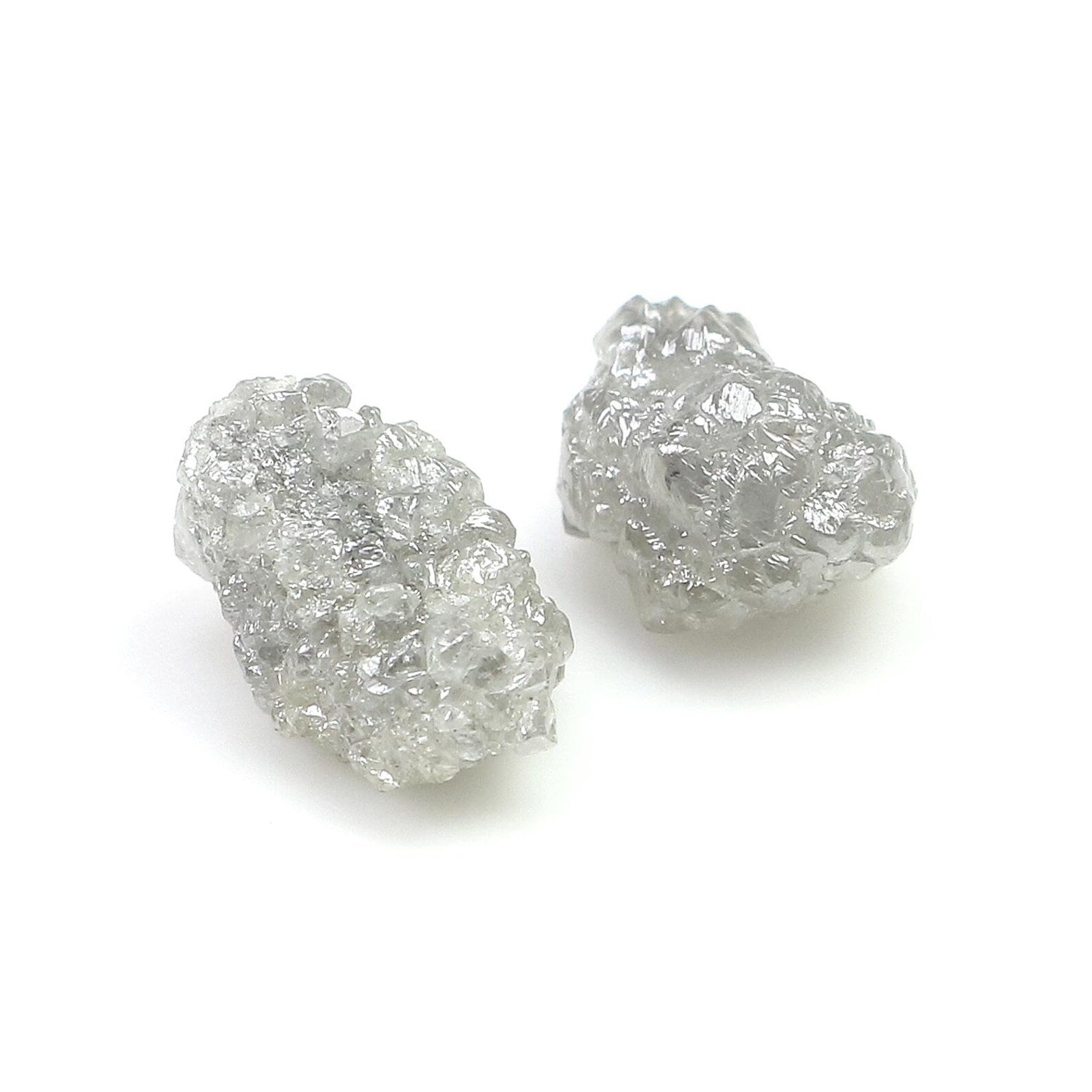 3.06 CT Natural Loose Rough Shape Diamond Grey Color Rough Uncut Diamond 8.70 MM Natural Grey Diamond Rough Irregular Cut Diamond NQ2576
