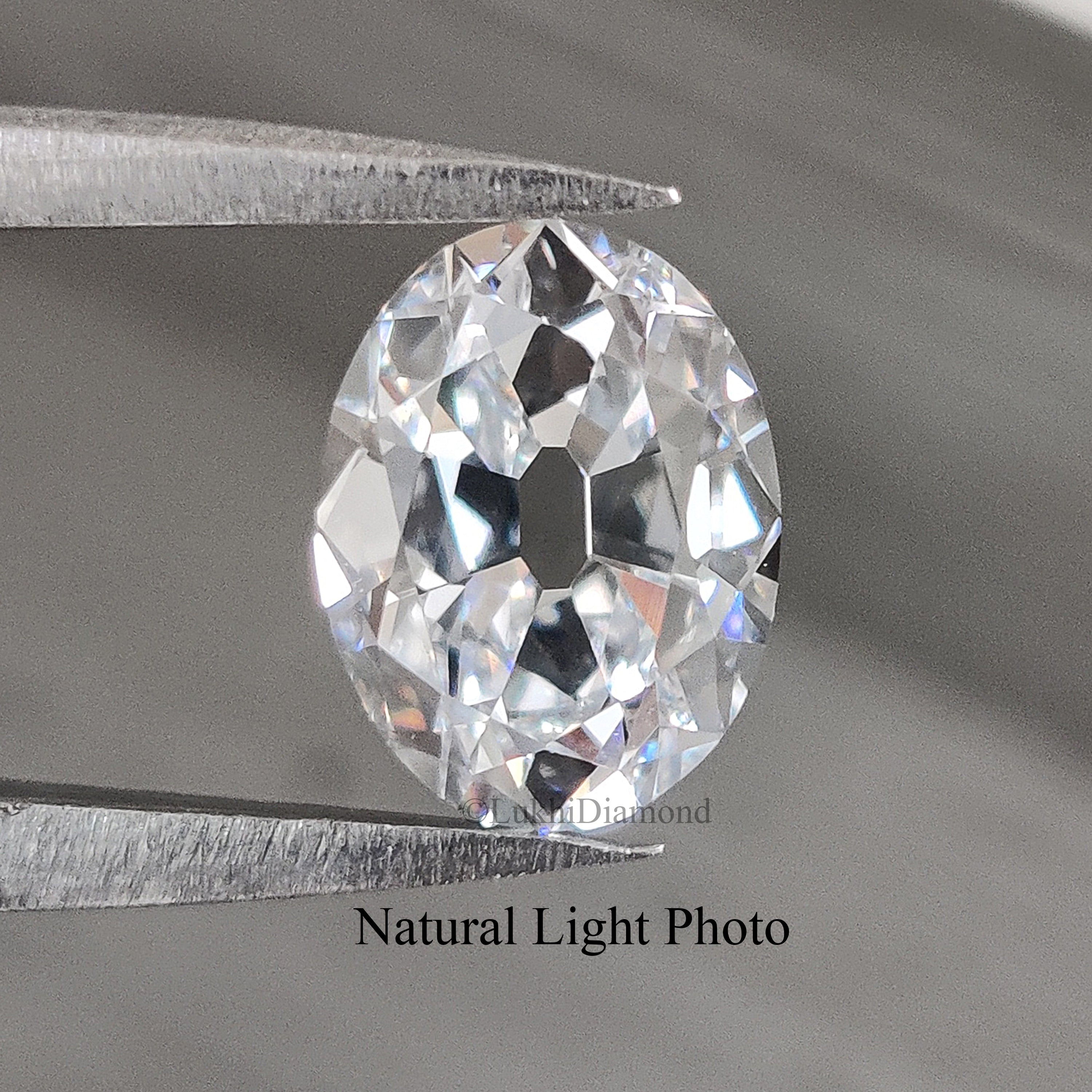 1 CT Oval Old European Cut Lab Grown Diamond Lab Created Oval Loose Diamond Oval CVD Diamond Lab Made Oval Cut for Engagement Ring Q160