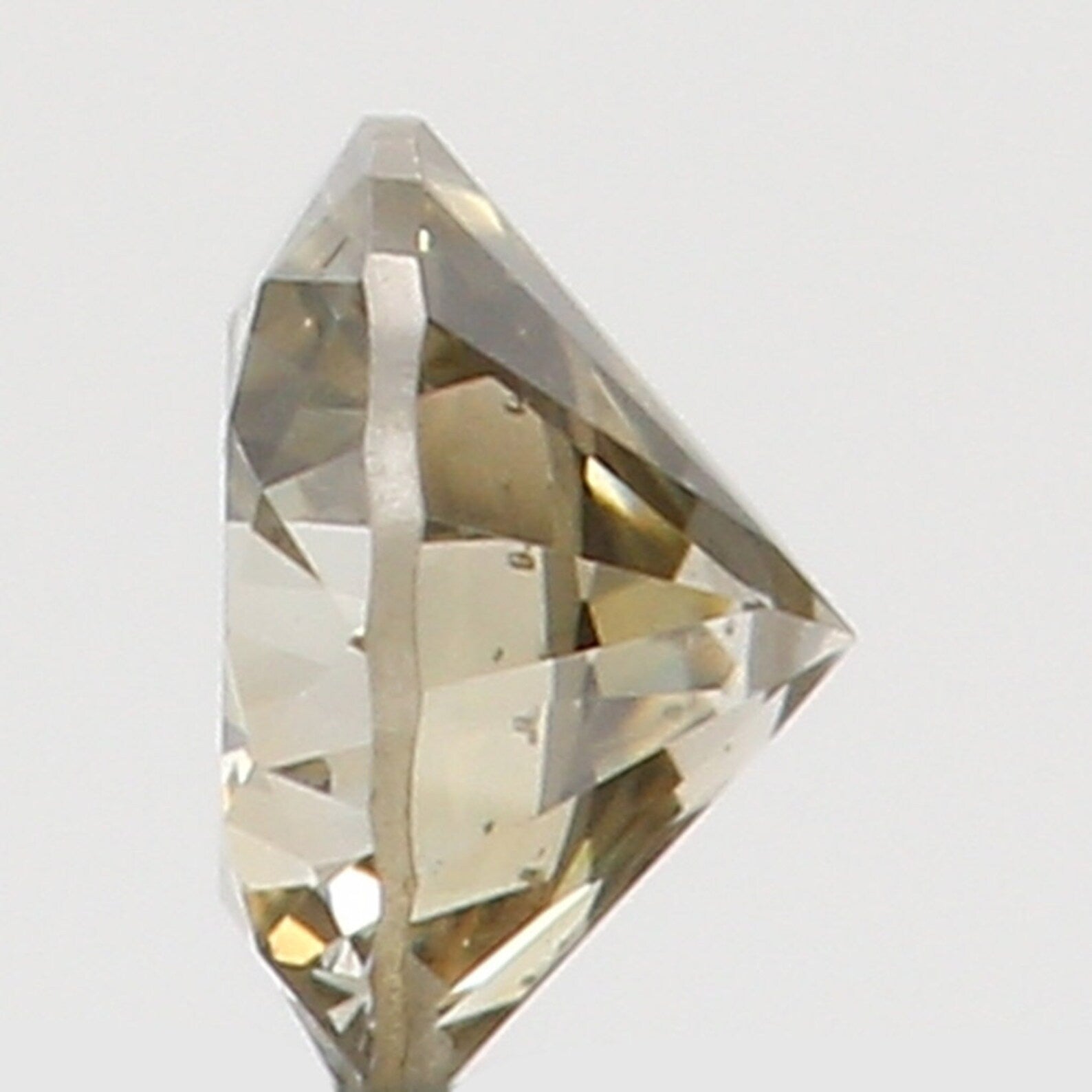 0.075 Ct Natural Loose Diamond Round Brown Color SI2 Clarity 2.70 MM N7507