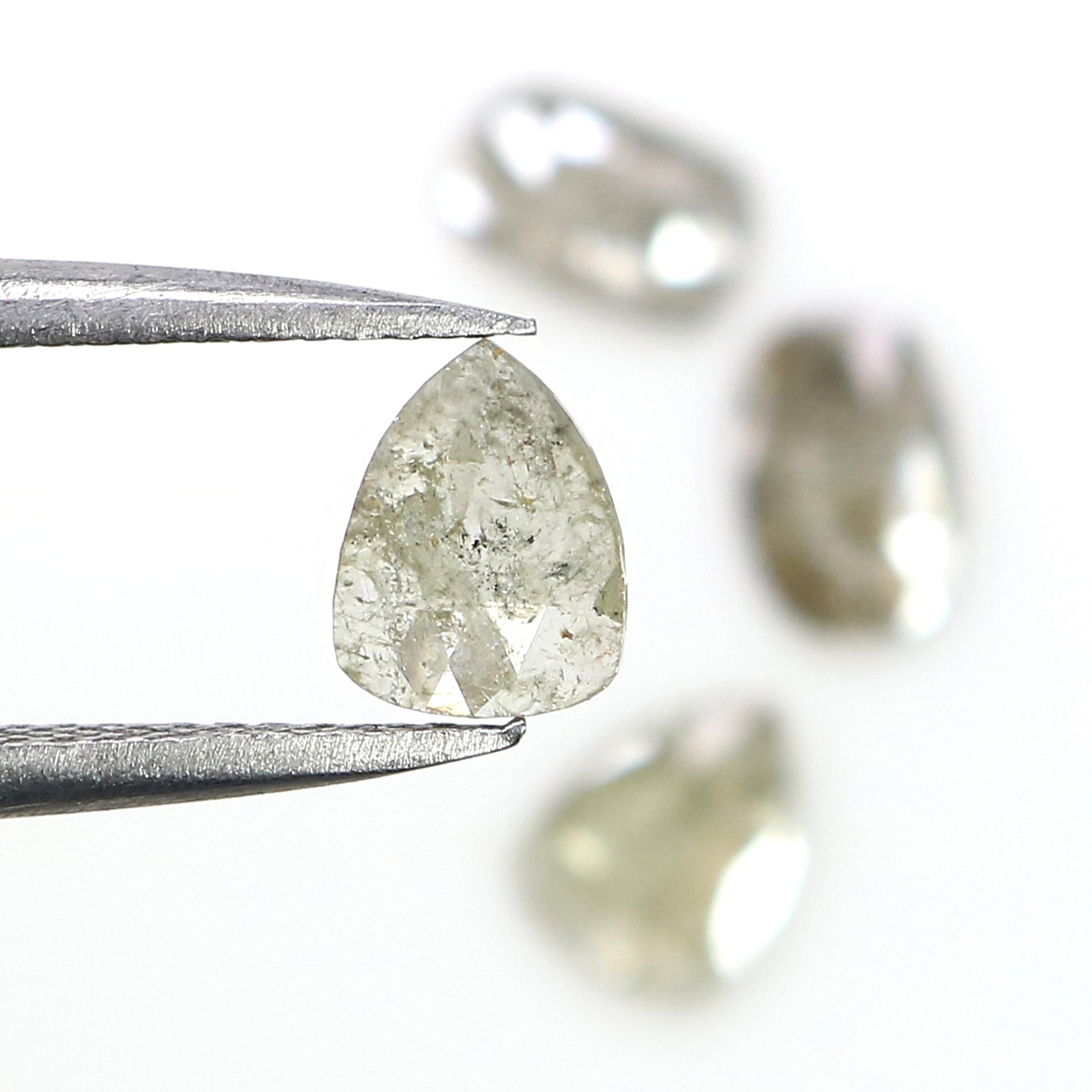 1.35 CT Natural Loose Mix Shape Diamond Salt And Pepper Mix Shape Diamond 5.95 MM Natural Grey Color Mix Shape Rose Cut Diamond LQ6915