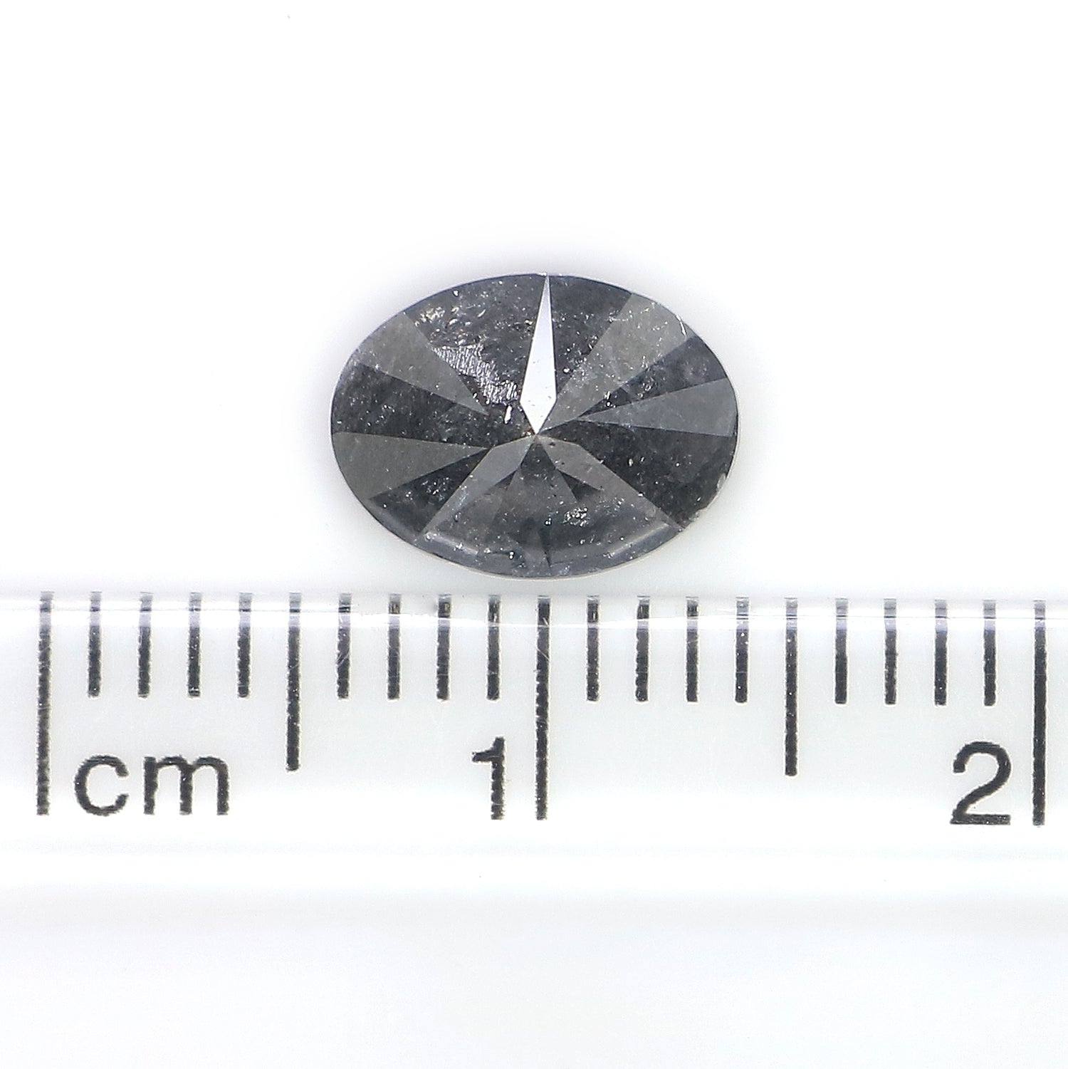 1.46 Ct Natural Loose Oval Shape Diamond Salt And Pepper Oval Diamond 8.30 MM Natural Black Grey Diamond Oval Brilliant Cut Diamond LQ1129