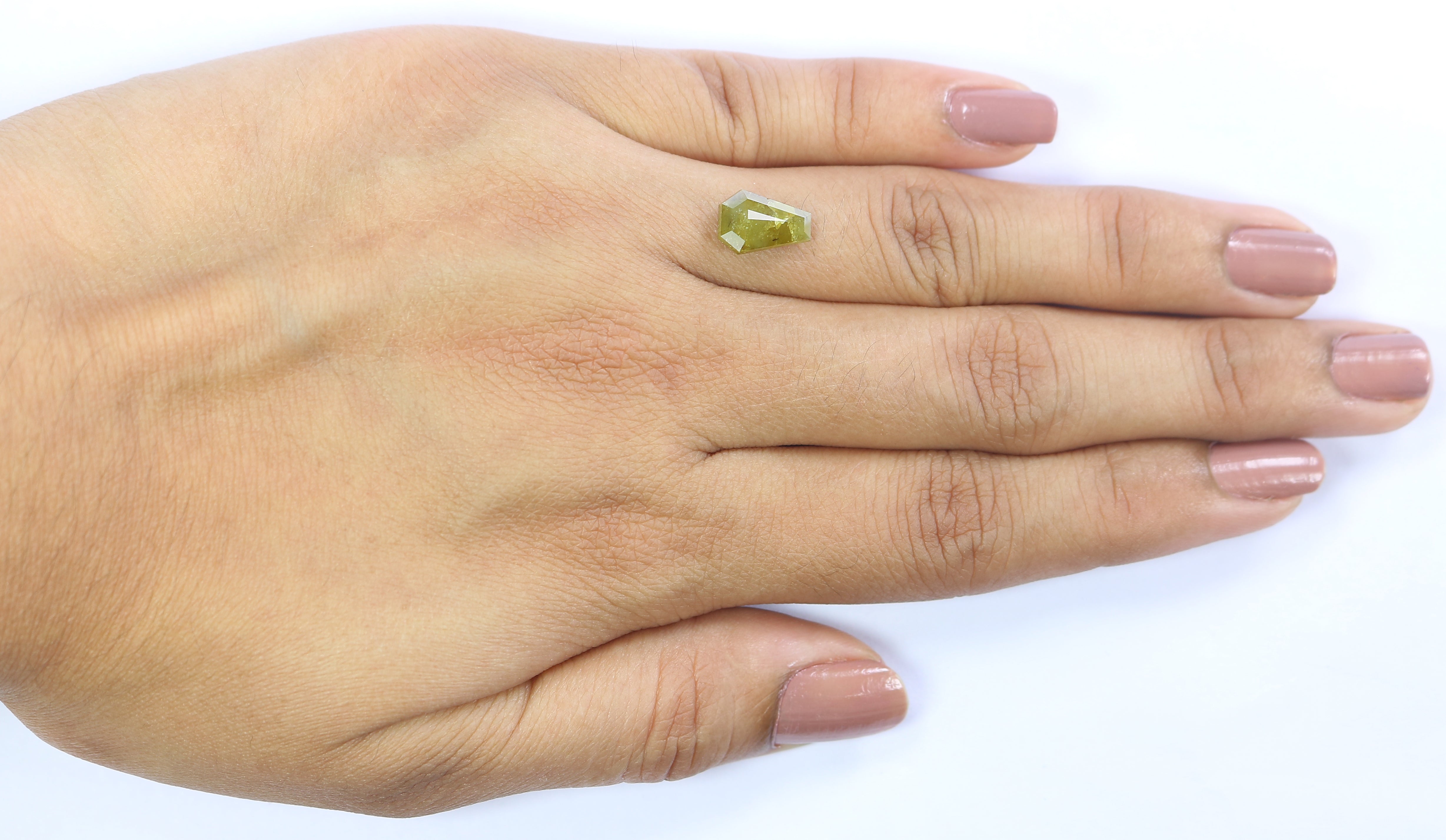 1.95 CT Natural Loose Coffin Cut Diamond Yellow Color Coffin Cut Diamond 9.50 MM Natural Loose Yellow Diamond Coffin Rose Cut Diamond QL9830