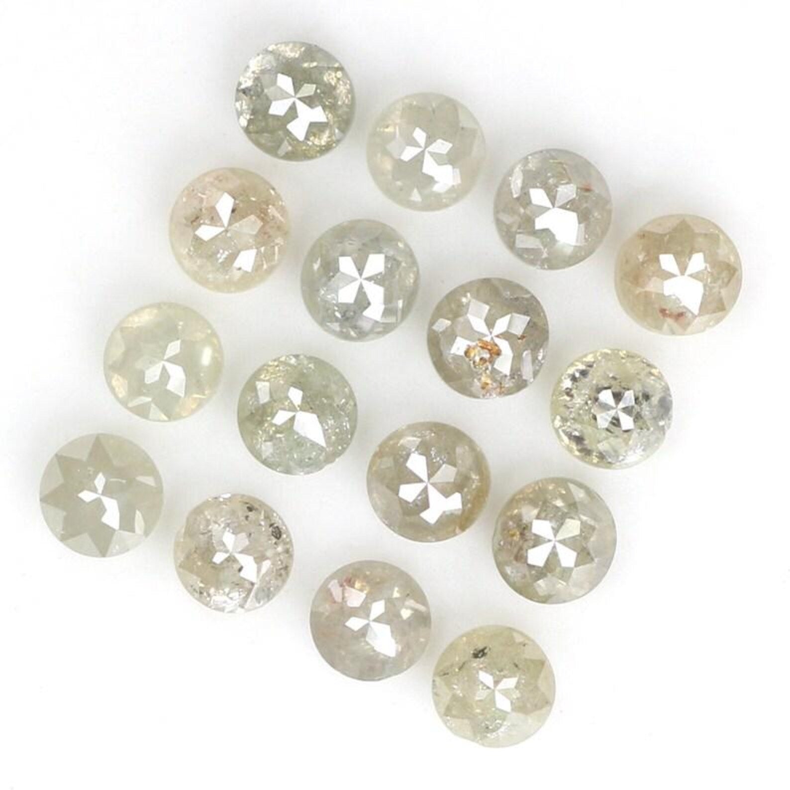 1.68 CT Natural Loose Round Shape Diamond Grey Color Round Diamond 2.60 MM Natural Loose Diamond Grey Color Round Rose Cut Diamond NQ7145