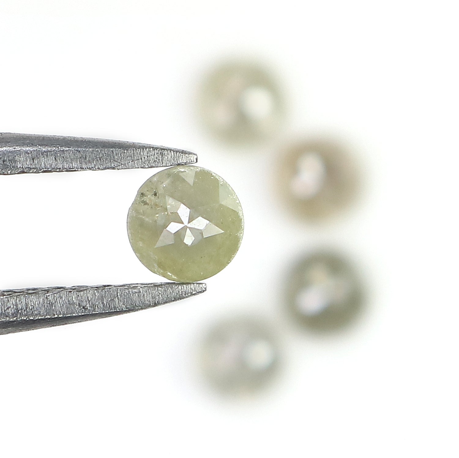 1.06 CT Natural Loose Round Rose Cut Diamond Grey Color Round Shape Diamond 3.50 MM Natural Loose Grey Color Round Rose Cut Diamond LQ6054