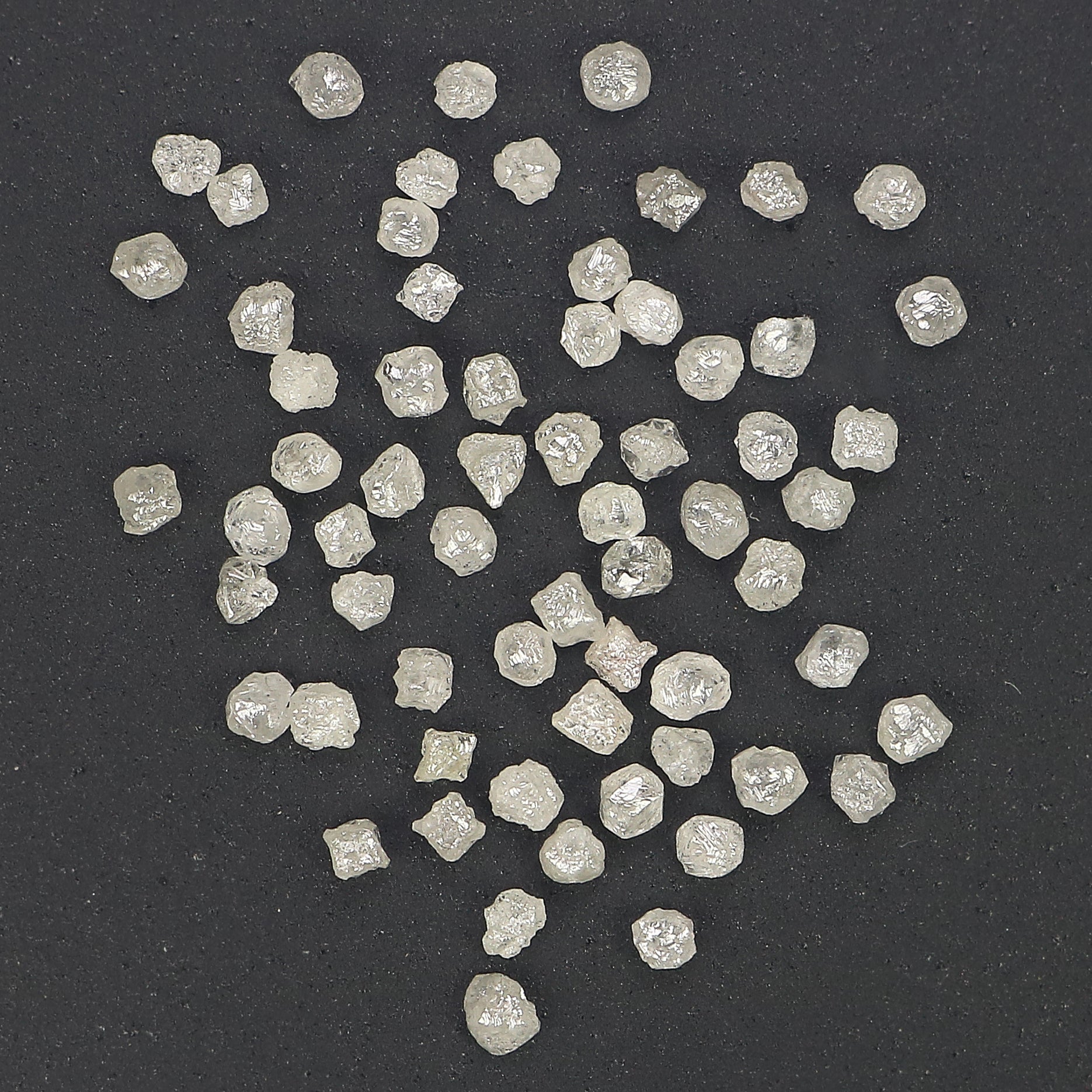 Natural Loose Diamond Rough Rare Raw Cube Ice Grey Color I3 Clarity 3.00 Ct Lot Q97