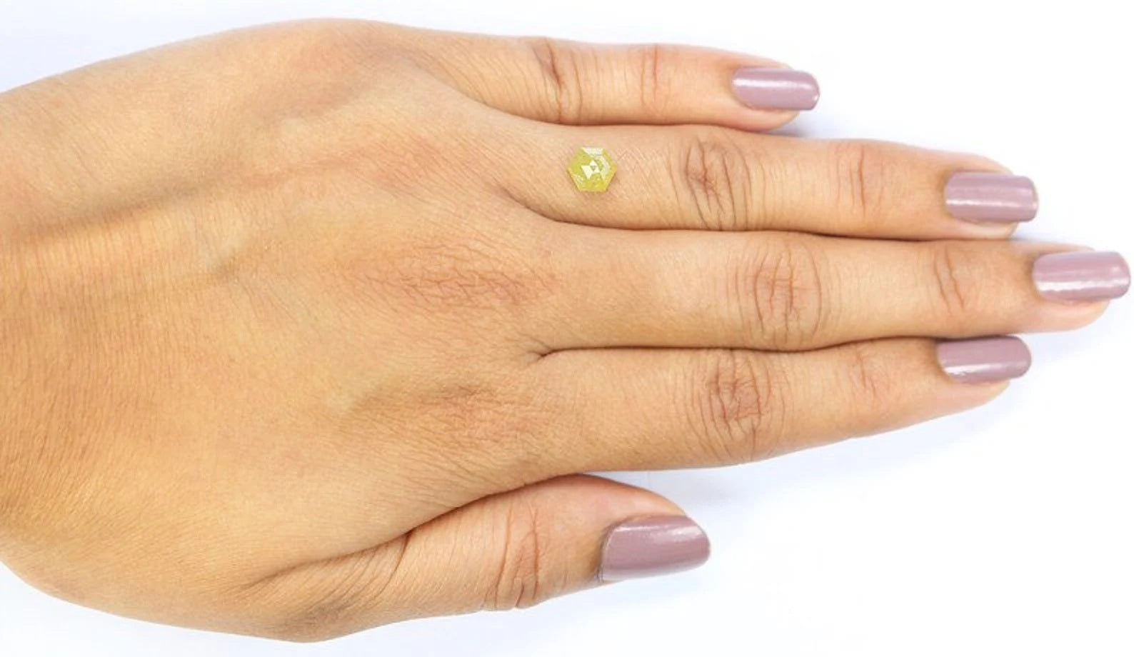 1.01 CT Natural Loose Hexagon Diamond Yellow Color Hexagon Diamond 6.40 MM Natural Diamond Hexagon Cut Diamond Hexagon Shape Diamond NQ9061