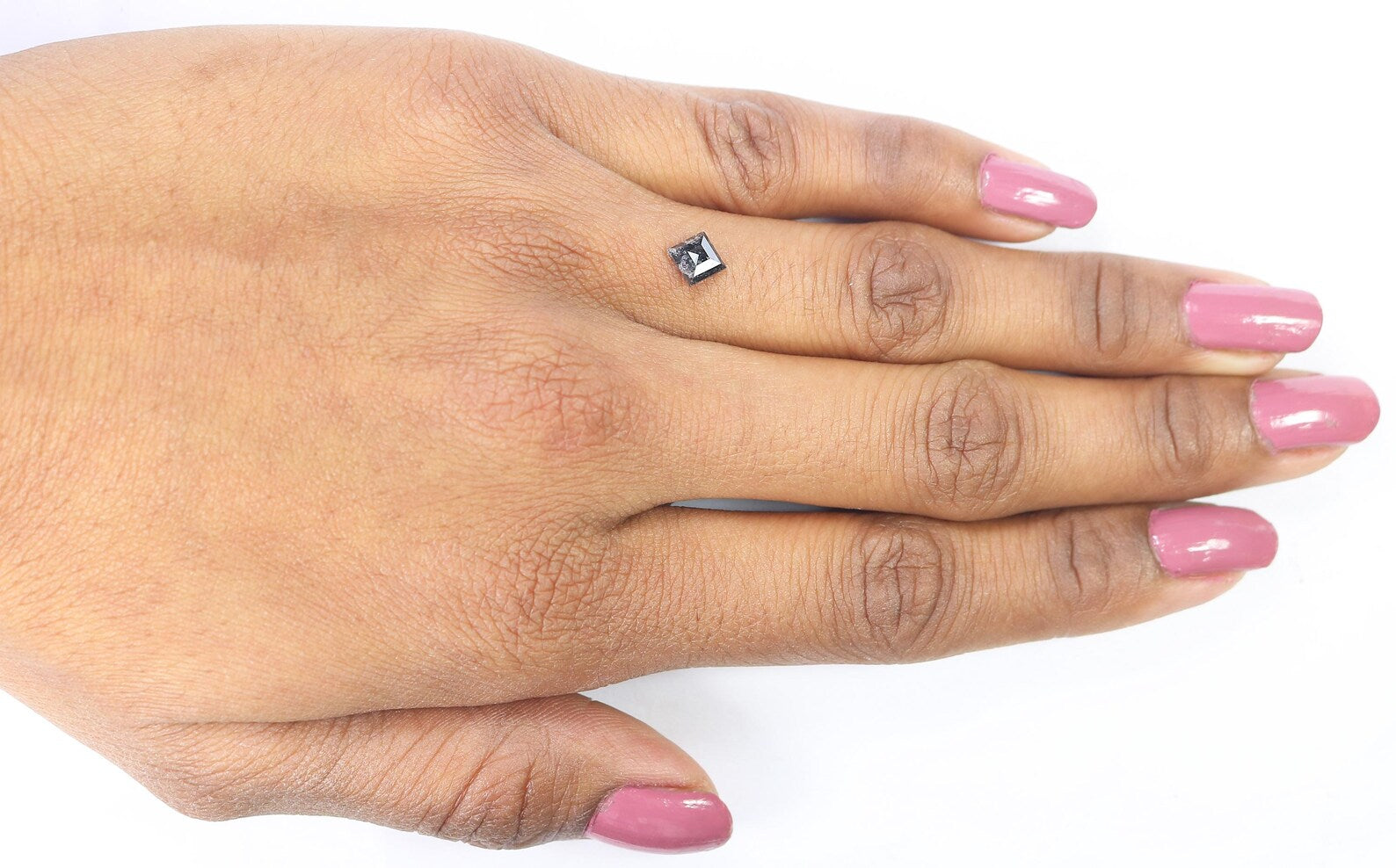 0.65 CT Natural Loose Kite Shape Diamond Black Color Kite Cut Diamond 6.75 MM Natural Loose Diamond Kite Shape Rose Cut Diamond QN808