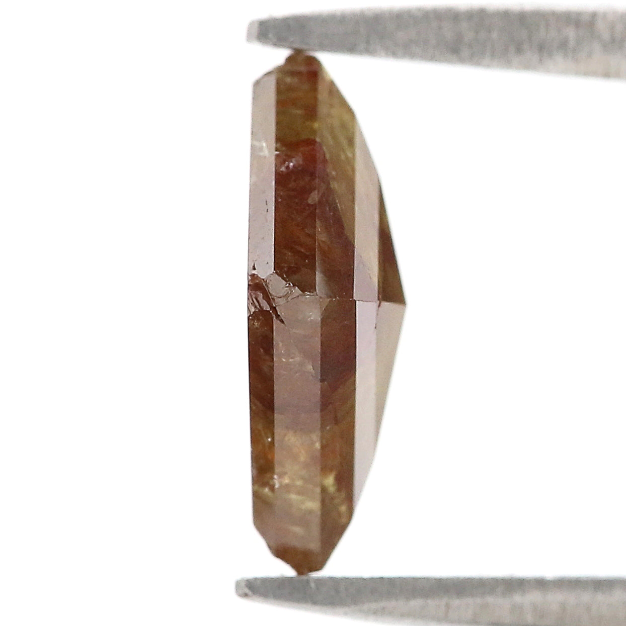 Natural Kite Cut Brown Color Diamond 2.14 CT Loose Kite Rose Cut Brown Color Stone 7.65 MM Rustic Diamond For Custom Engagement Ring L3656
