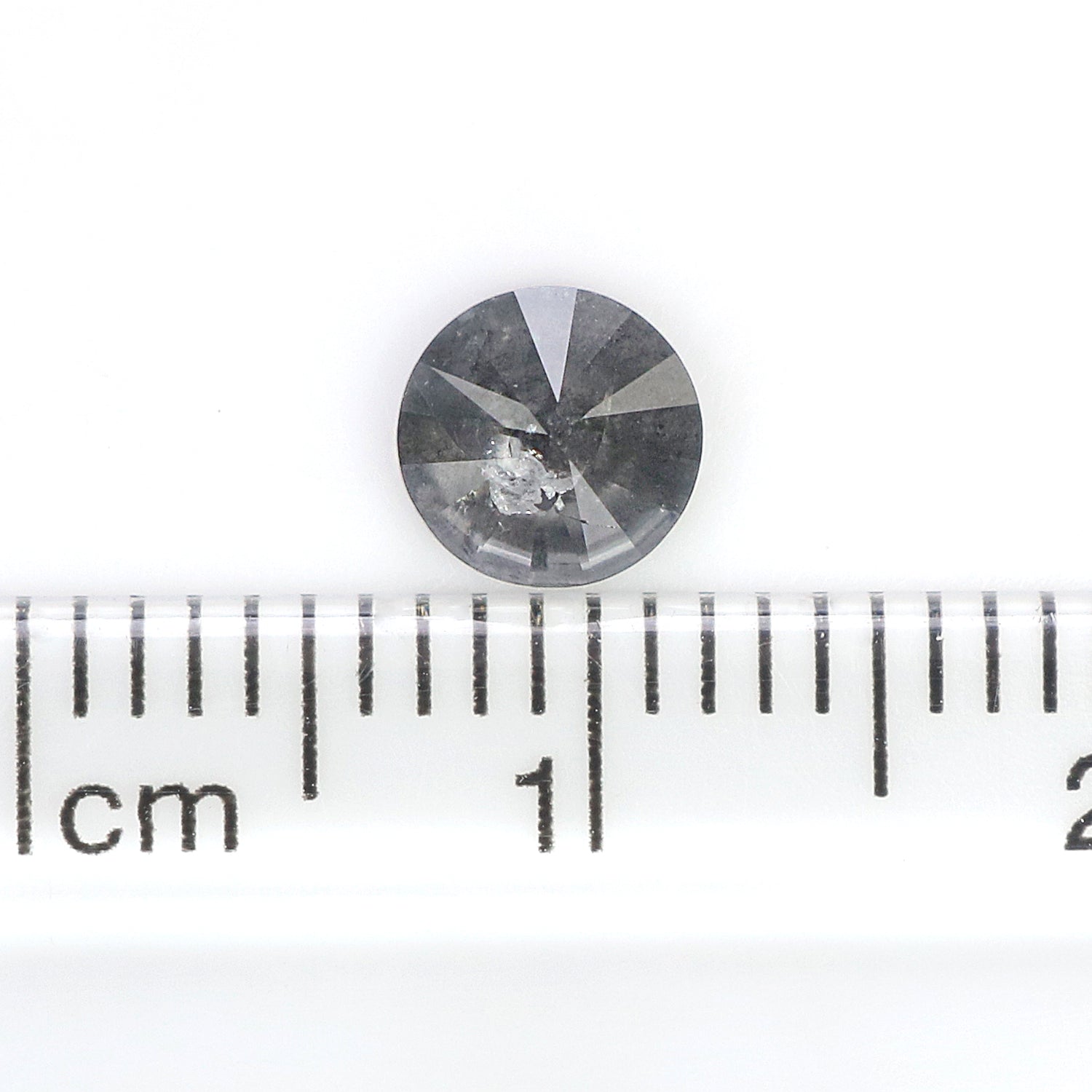 0.68 CT Natural Loose Round Shape Diamond Black Grey Color Round Cut Diamond 5.30 MM Salt And Pepper Round Brilliant Cut Diamond LQ1765