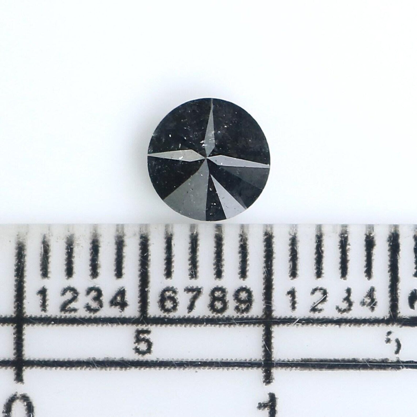 0.56 CT Natural Loose Round Shape Diamond Salt And Pepper Round Diamond 5.00 MM Natural Black Gray Color Round Brilliant Cut Diamond NQ9736