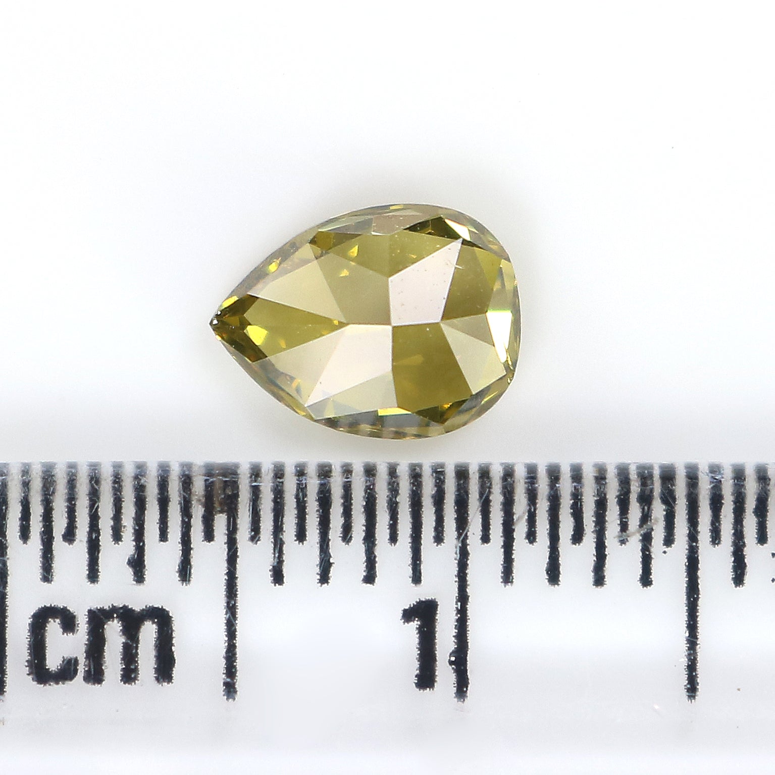 0.67 CT Natural Loose Pear Shape Diamond Green Color Pear Cut Diamond 6.75 MM Natural Loose Green Diamond Pear Brilliant Cut Diamond QL6469