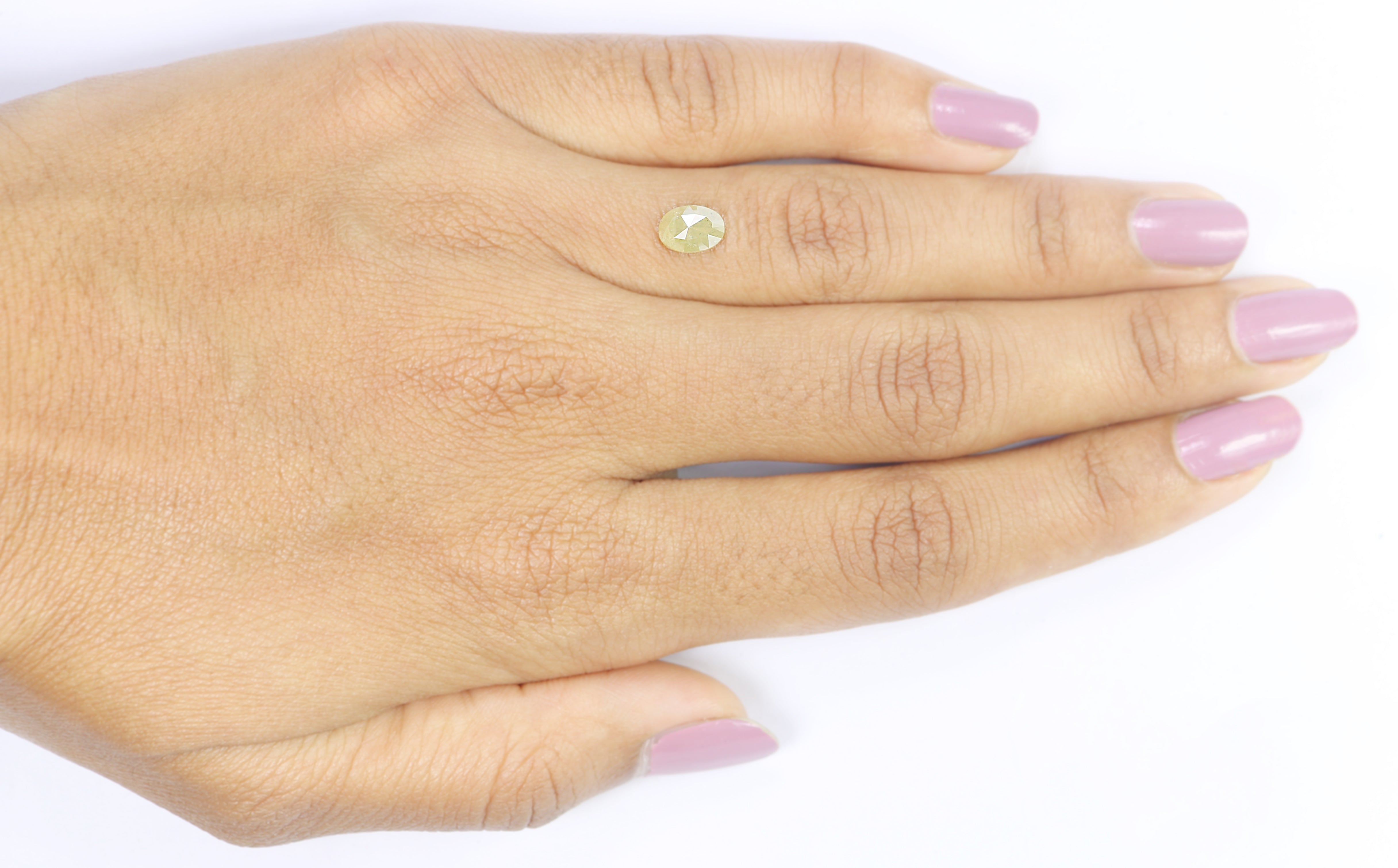 0.80 CT Natural Loose Oval Shape Diamond Yellow Color Oval Cut Diamond 7.00 MM Natural Loose Diamond Yellow Oval Rose Cut Diamond LQ8014