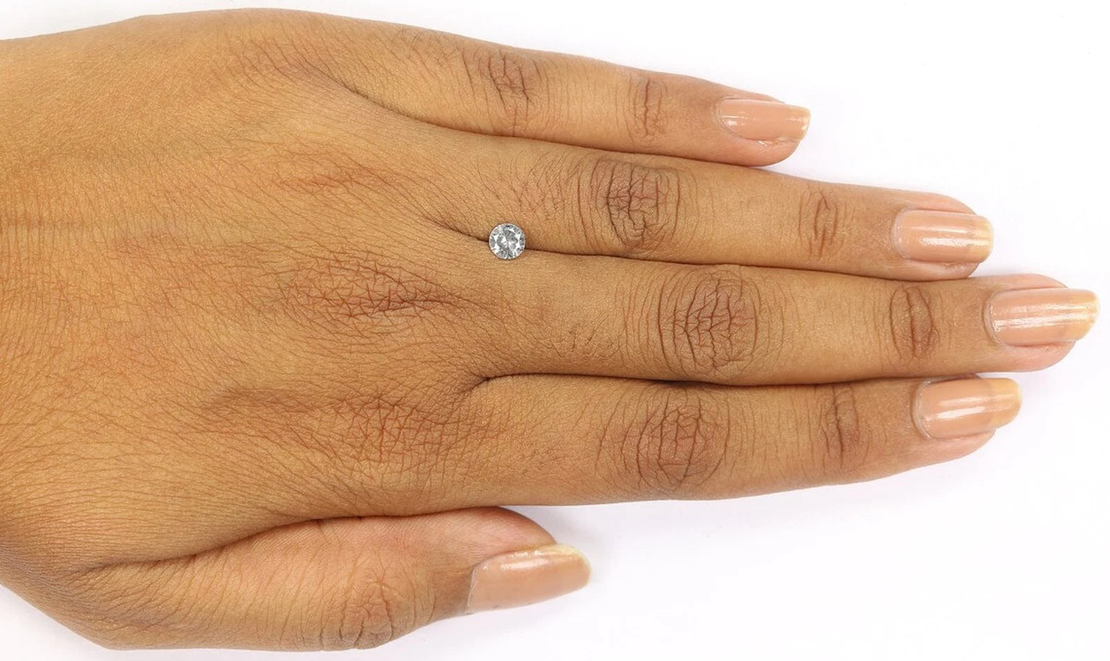 0.36 CT Natural Loose Round Shape Diamond Salt And Pepper Round Diamond 4.70 MM Natural Black Grey Color Round Brilliant Cut Diamond NQ1508