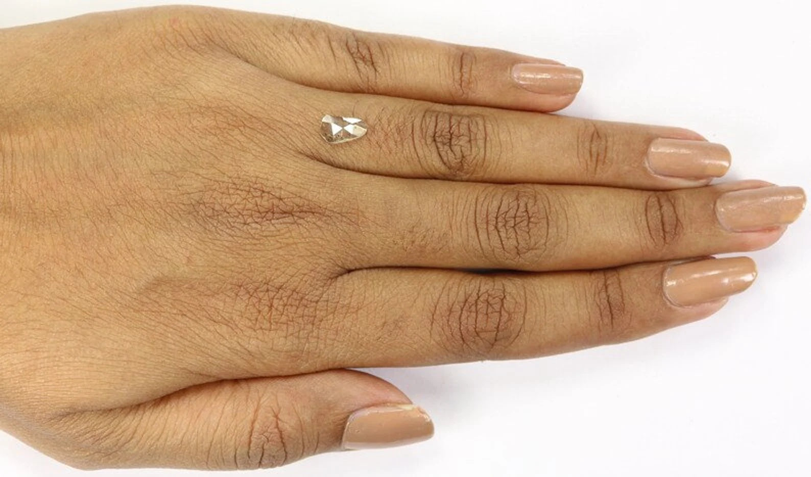 0.52 CT Natural Loose Slice Shape Diamond Salt And Pepper Irregular Diamond 8.25 MM Natural Loose Grey Color Slice Rose Cut Diamond NQ1630