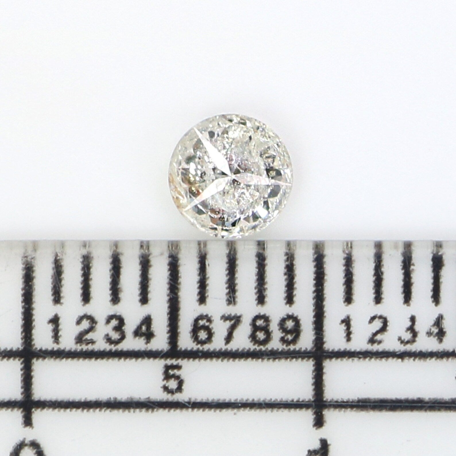 0.31 CT Natural Loose Round Shape Diamond Grey Color Round Cut Diamond 4.30 MM Natural Loose Diamond Round Brilliant Cut Diamond N7708
