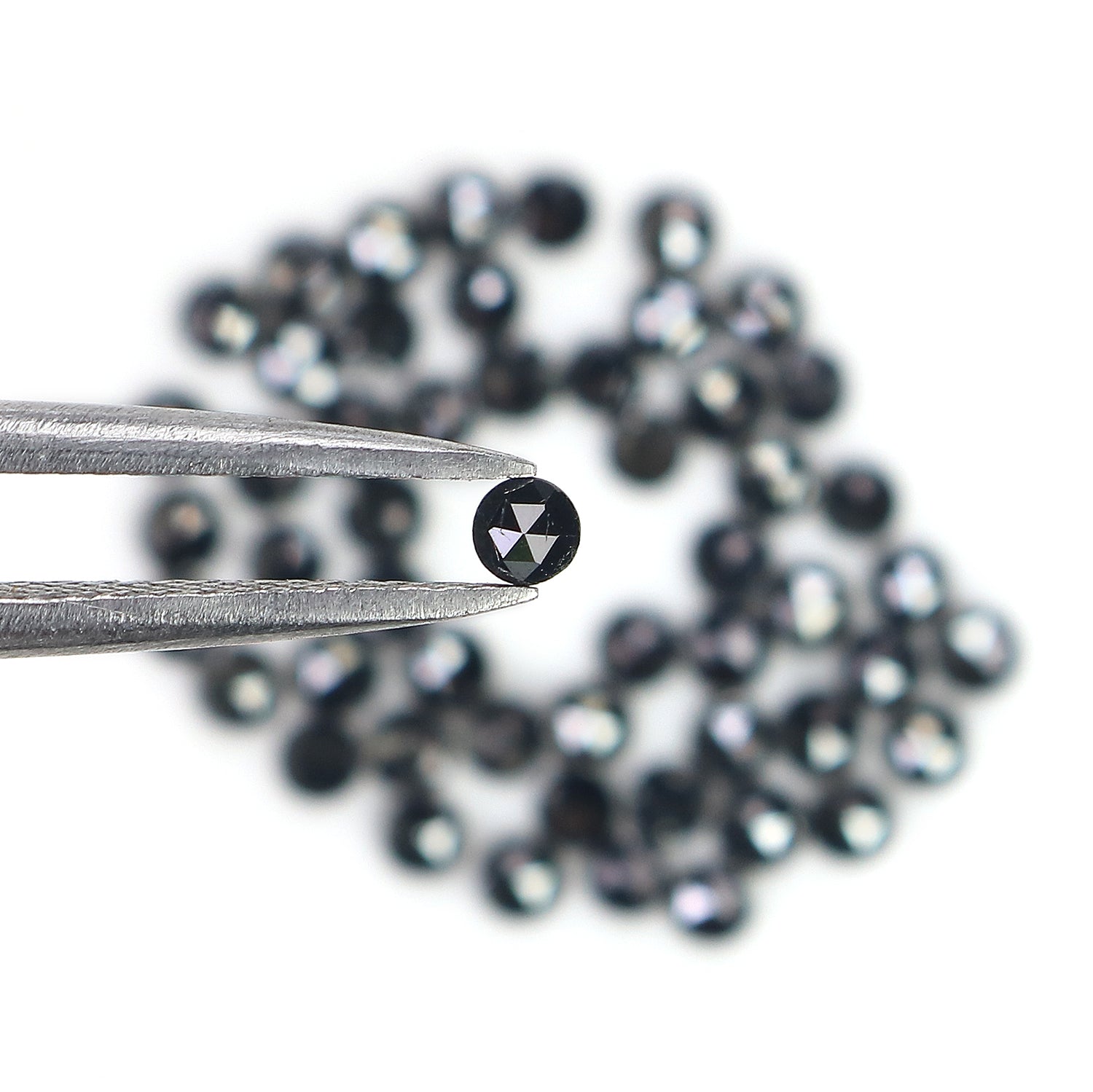 2.86 CT Natural Loose Round Rose Cut Diamond Black Color Round Shape Diamond 2.30 MM Natural Loose Black Color Round Rose Cut Diamond LQ1801