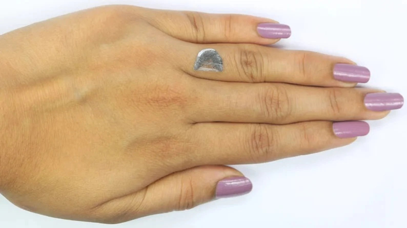 0.65 CT Natural Loose Slice Diamond Salt And Pepper Slice Diamond 11.20 MM Natural Loose Diamond Slice Rose Cut Irregular Cut Diamond NQ7848