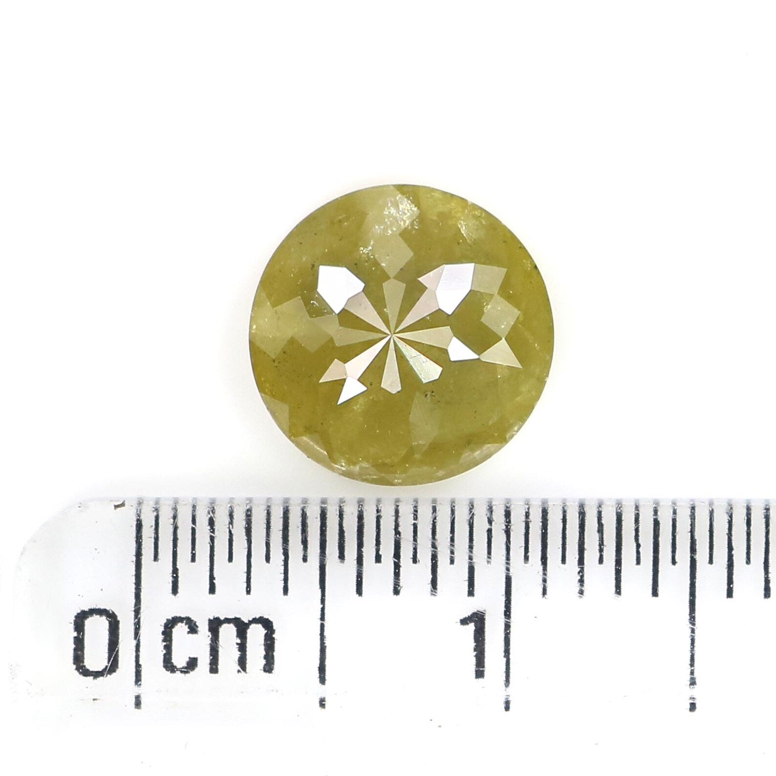 1.88 CT Natural Loose Round Rose Cut Diamond Yellow Color Round Shape Diamond 8.25 MM Natural Yellow Color Round Rose Cut Diamond NQ9018