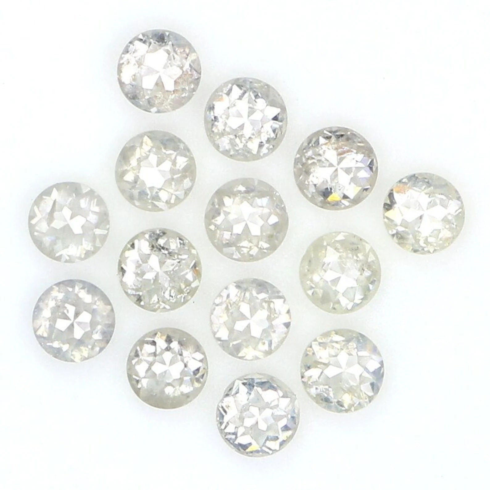 0.95 CT Natural Loose Round Shape Diamond Grey Color Round Diamond 2.25 MM Natural Loose Diamond Grey Color Round Rose Cut Diamond NQ2083