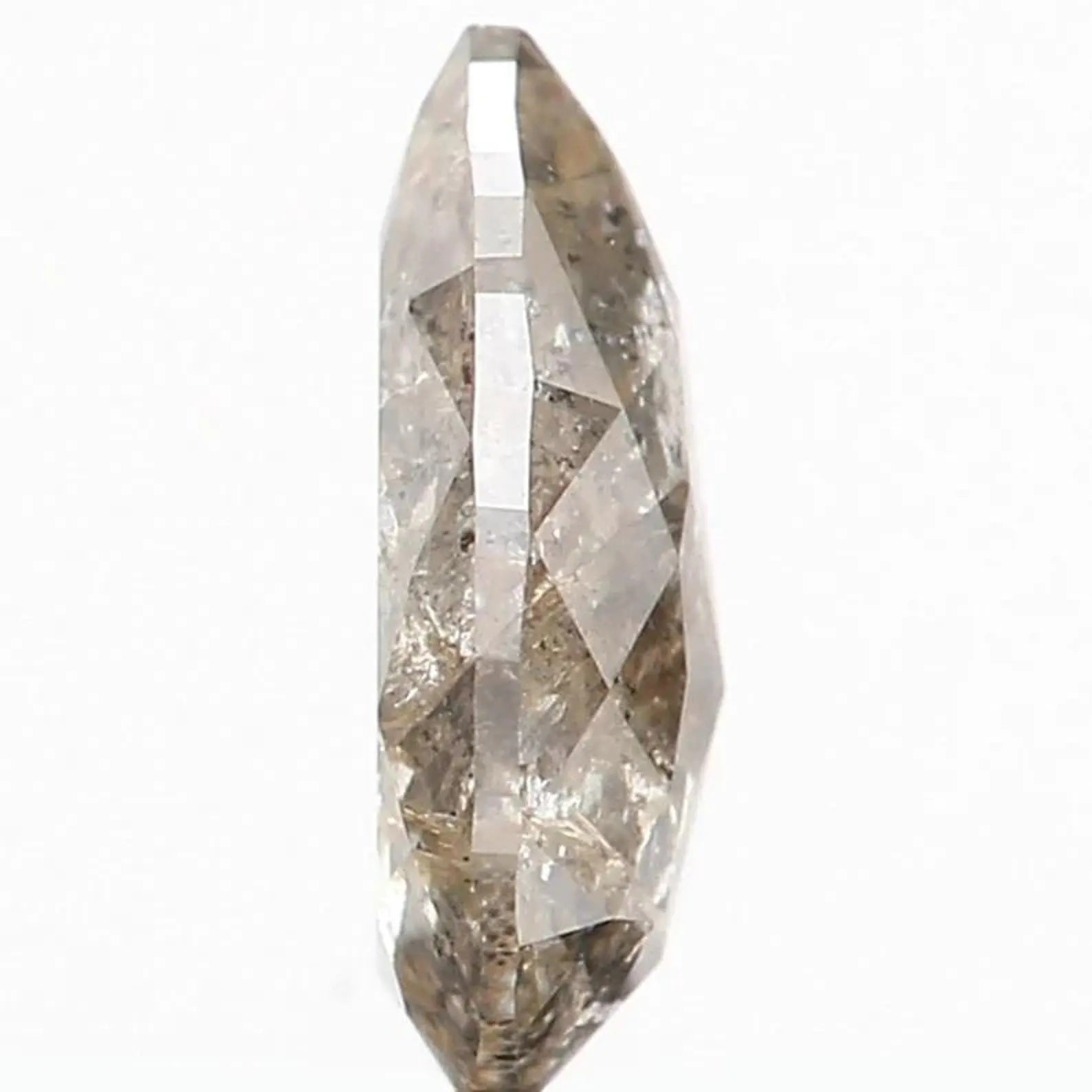 0.42 CT Natural Loose Pear Shape Diamond Grey Color Pear Cut Diamond 6.55 MM Natural Loose Grey Color Diamond Pear Rose Cut Diamond NQ913