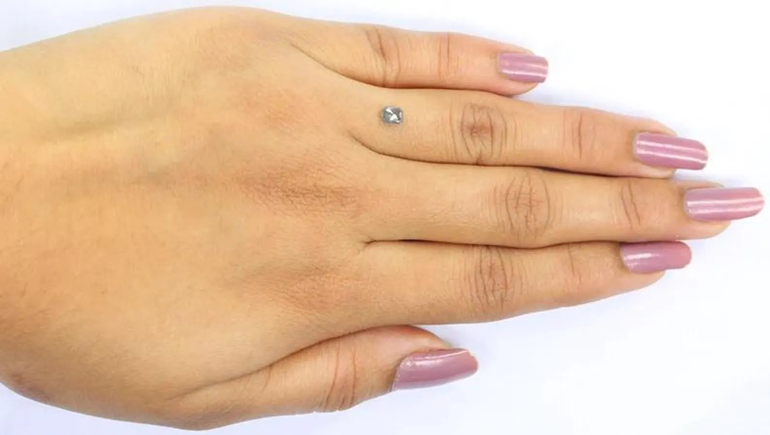 0.30 CT Natural Loose Emerald Shape Diamond Salt And Pepper Emerald Diamond 4.20 MM Natural Black Grey Color Emerald Rose Cut Diamond NQ2153