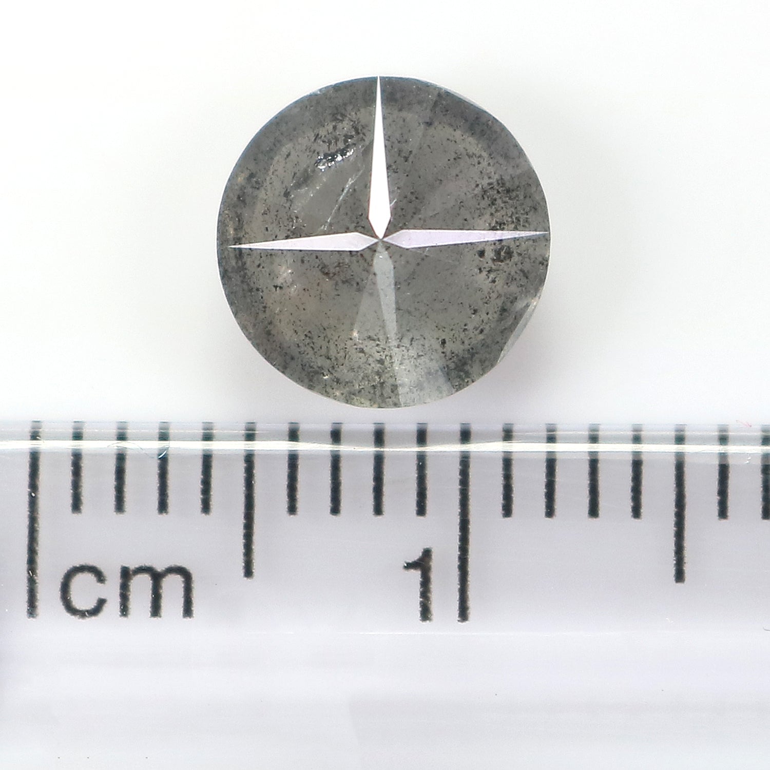 1.83 CT Natural Loose Round Shape Diamond Black Grey Color Round Cut Diamond 7.70 MM Salt And Pepper Round Brilliant Cut Diamond QL903