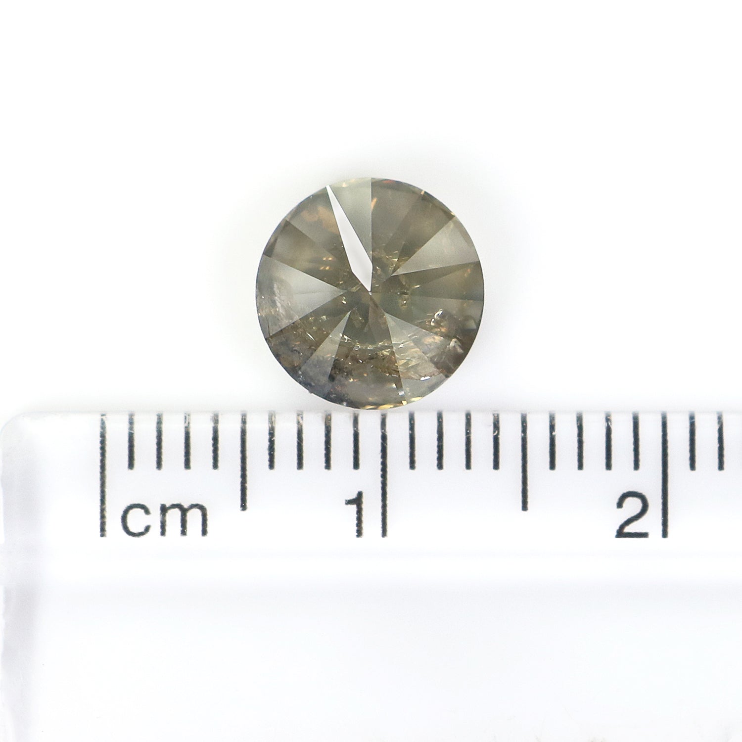 2.84 Ct Natural Loose Round Shape Diamond Black Round Cut Diamond 8.15 MM Natural Loose Diamond Brown Round Brilliant Cut Diamond QL8876