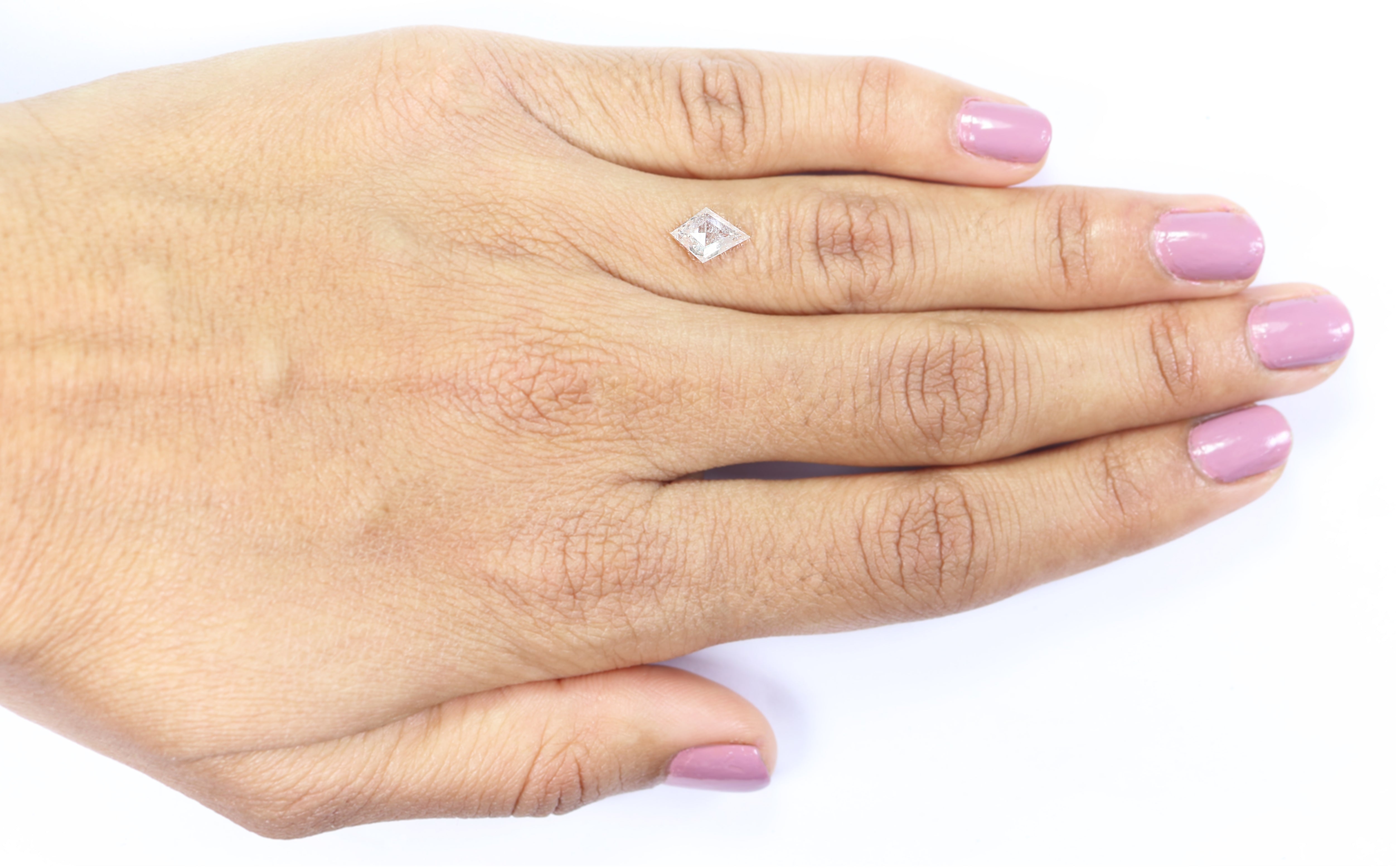 0.82 CT Natural Loose Kite Shape Diamond Salt And Pepper Kite Shape Diamond 8.55 MM Natural Loose Grey Color Kite Rose Cut Diamond L3485