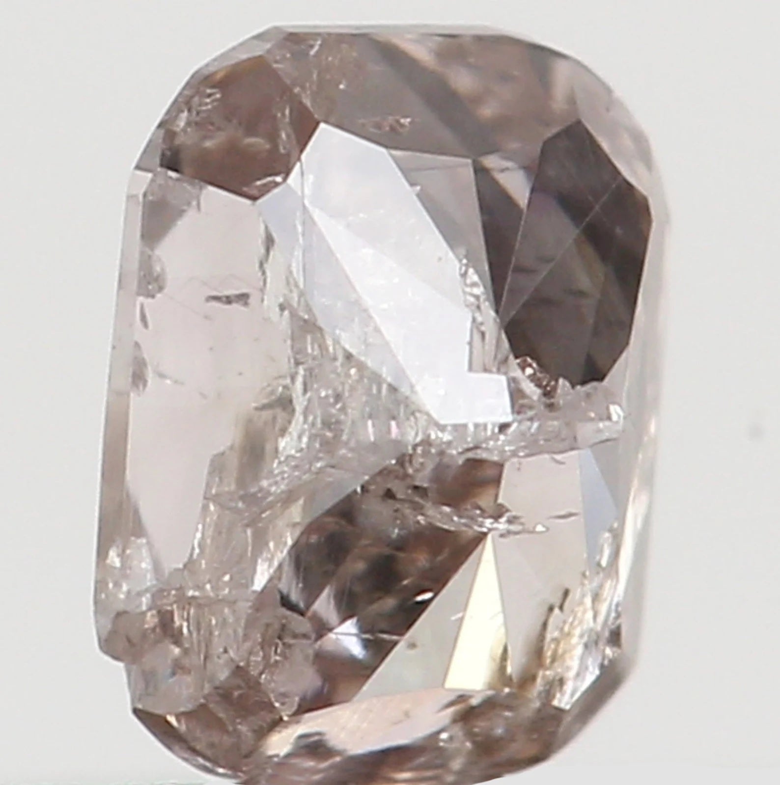 0.18 Ct Natural Loose Cushion Shape Diamond Brown Pink Color Cushion Cut Diamond 3.60 MM Natural Loose Cushion Brilliant Cut Diamond N8159