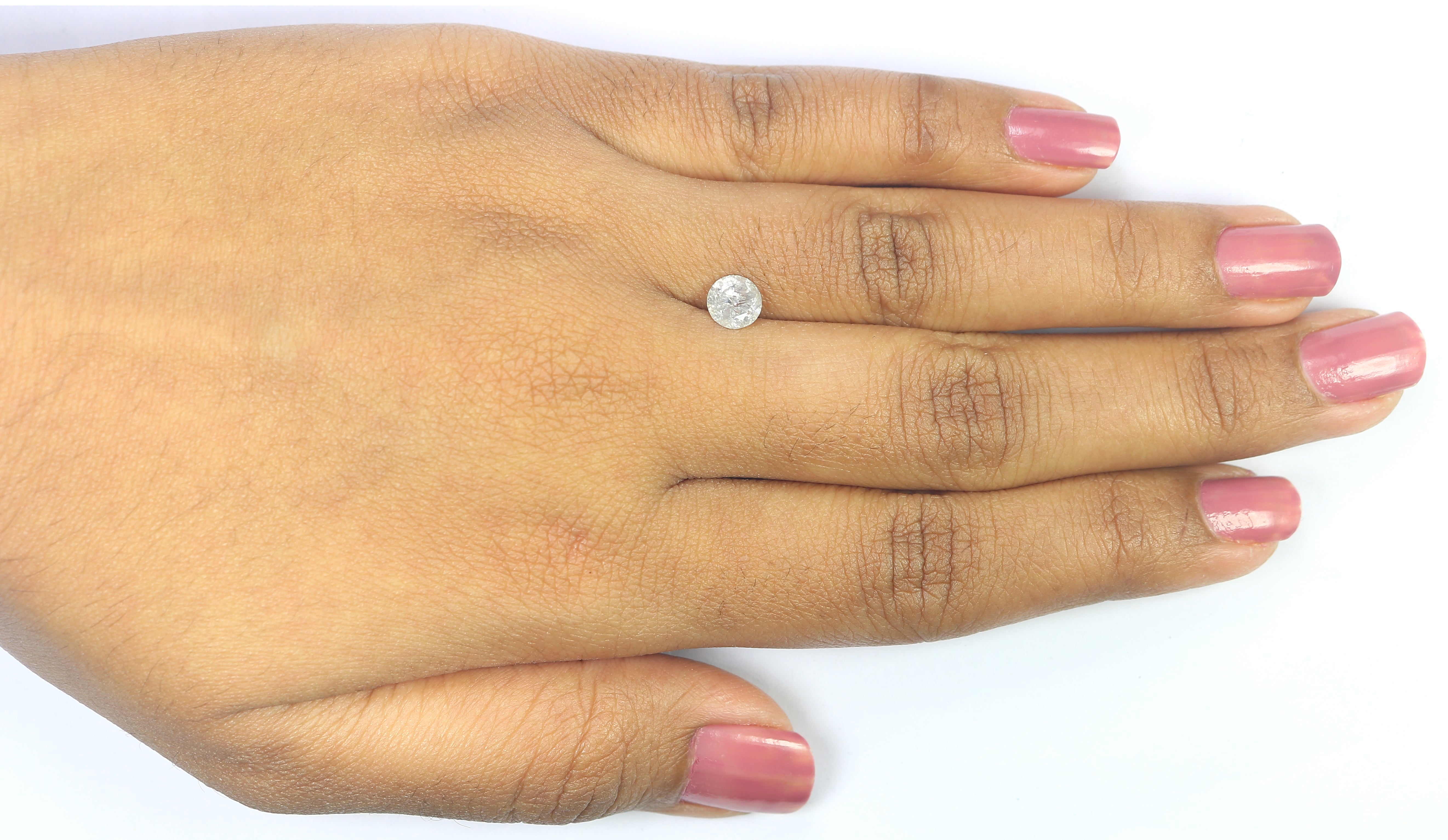 0.79 CT Natural Loose Round Shape Diamond Salt And Pepper Round Cut Diamond 5.60 MM Natural Black Grey Round Brilliant Cut Diamond LQ478