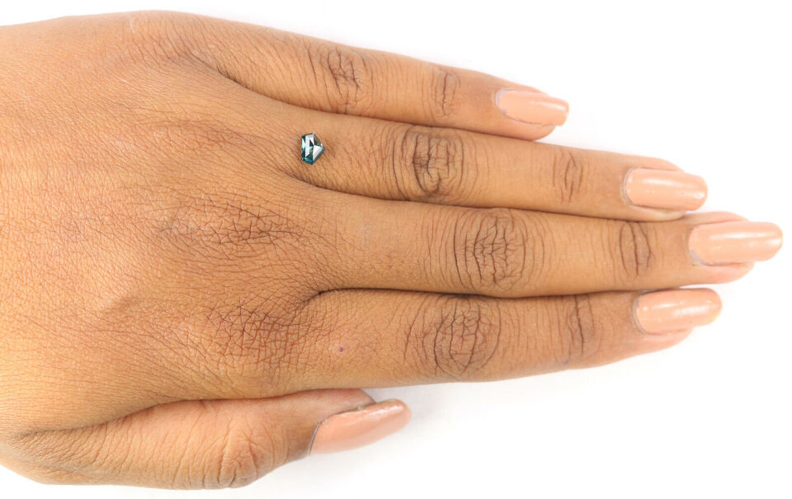 0.48 CT Natural Loose Shield Shape Diamond Blue Color Shield Shape Diamond 4.30 MM Natural Loose Diamond Shield Rose Cut Diamond NQ1386