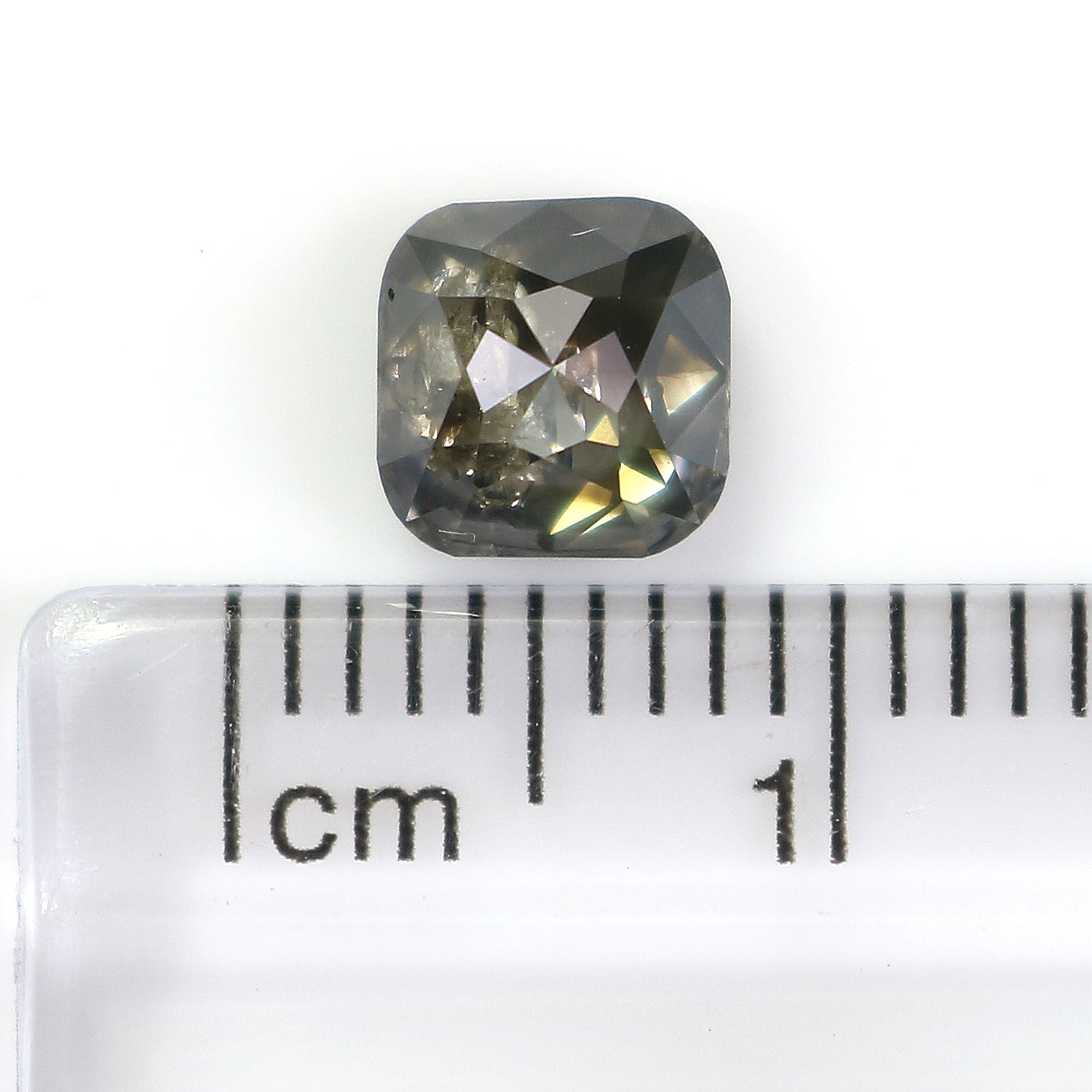 1.10 CT Natural Loose Cushion Diamond Black Color Diamond Natural Loose Diamond 6.00 MM Cushion Cut Diamond Cushion Shape Diamond QL392