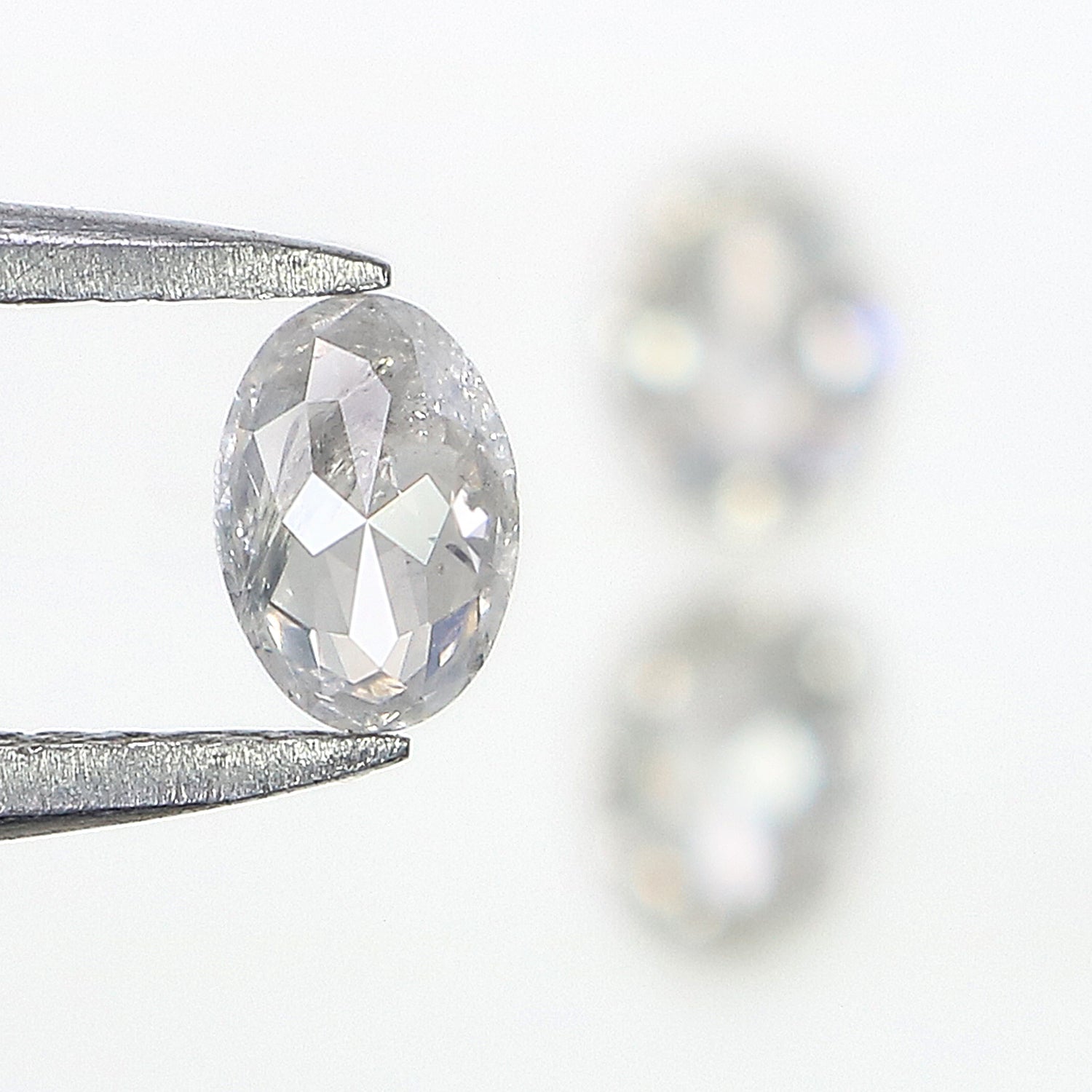 0.79 CT Natural Loose Oval Shape Diamond Grey Color Oval Cut Diamond 5.00 MM Natural Loose Grey Oval Diamond Oval Cut Diamond L3415