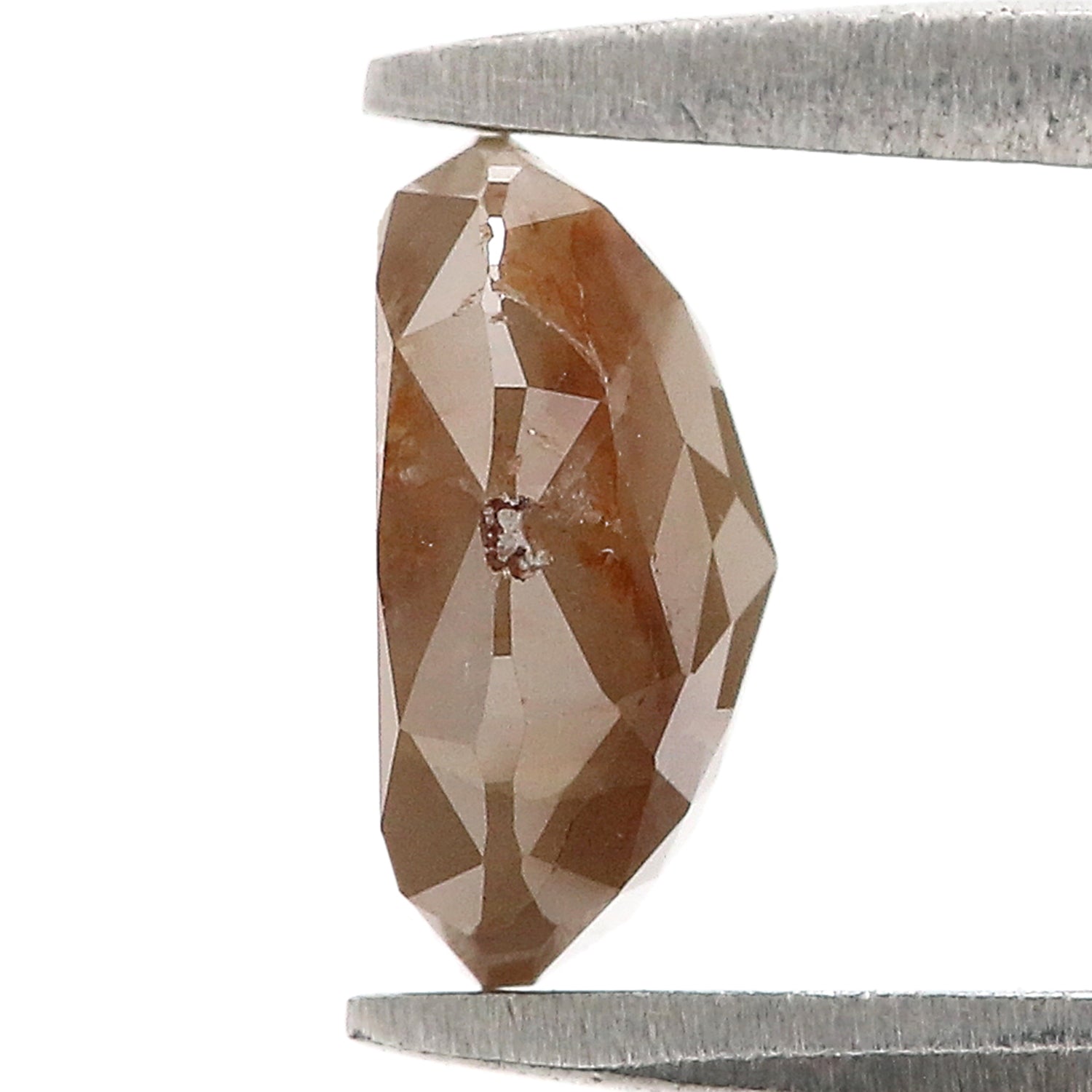 Natural Oval Brown Diamond 1.28 CT Loose Rose Cut Brown Stone 7.40 MM Rustic Diamond Oval Diamond For Custom Engagement Ring L3659