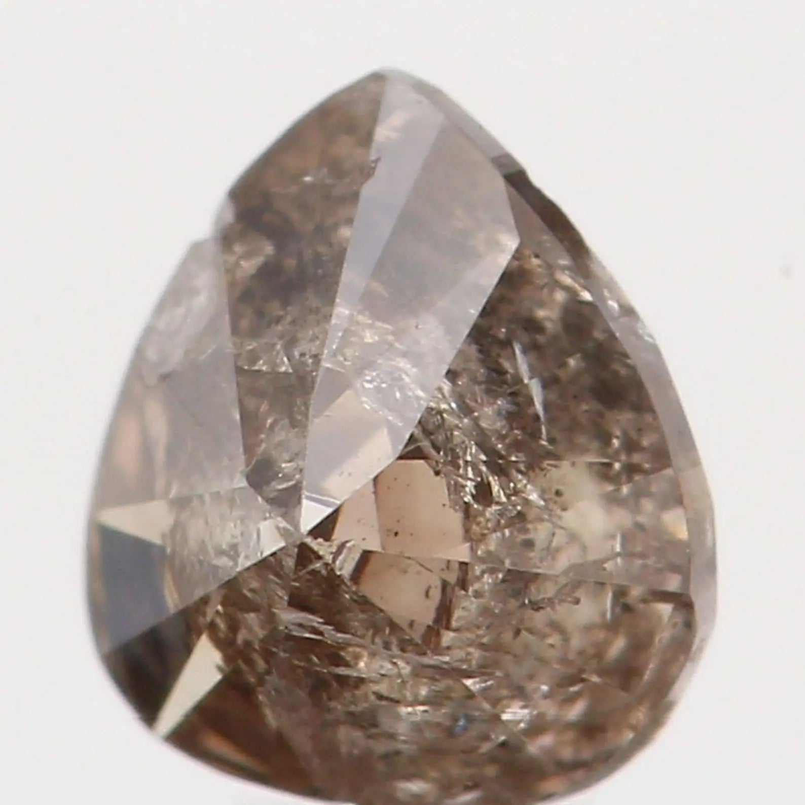 0.33 Ct Natural Loose Diamond Heart Fancy Greyish White Color I1 Clarity 4.40 MM N7451
