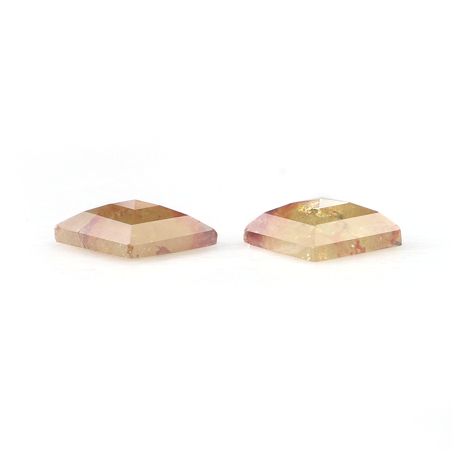 0.82 CT Natural Loose Kite Cut Pair Diamond Brown Color Kite Shape Diamond 6.50 MM Natural Loose Brown Color Kite Rose Cut Diamond L2462